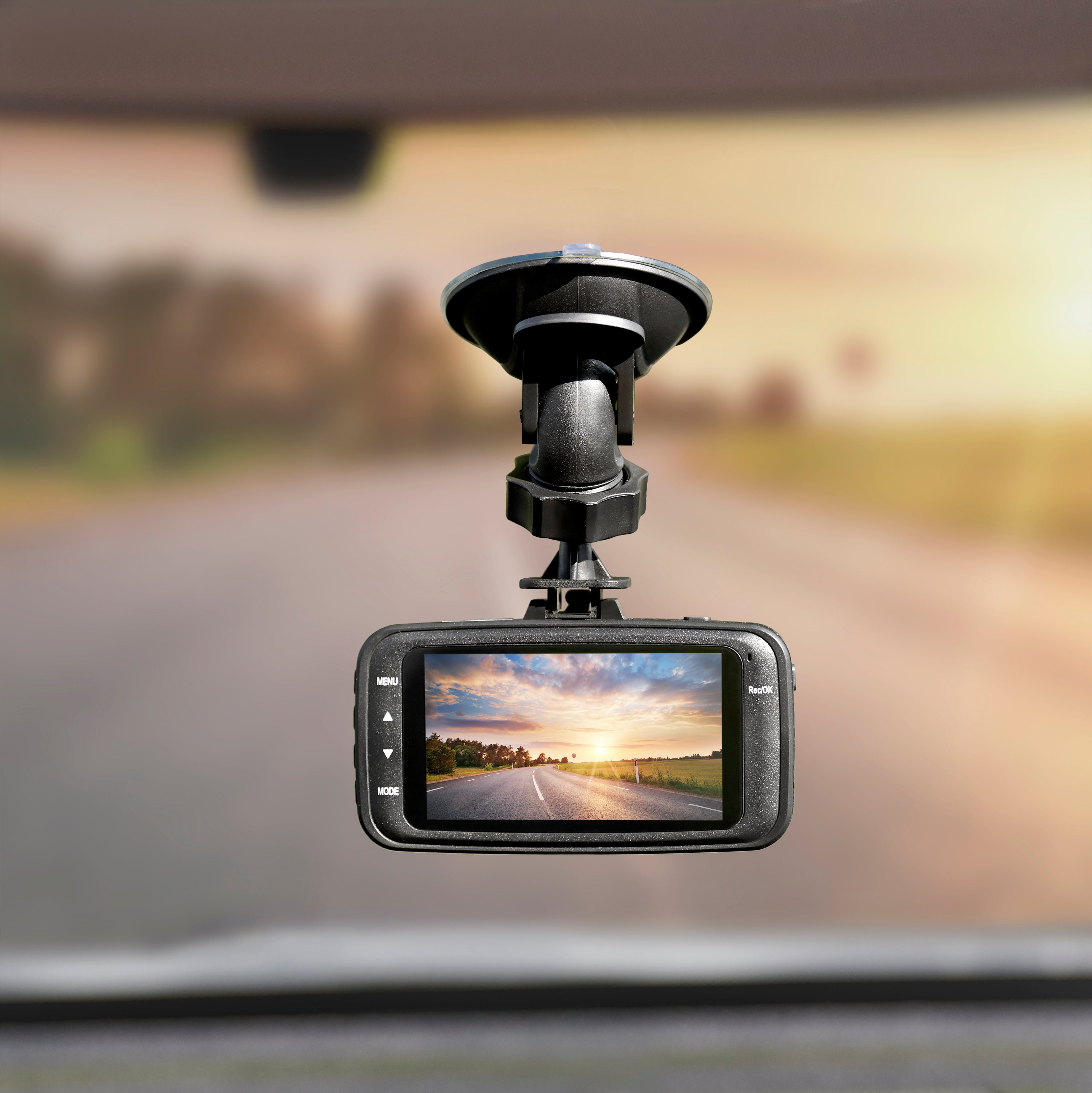 Onn 1080P Dash Camera With 2.6" LCD Screen and 8GB SD Card