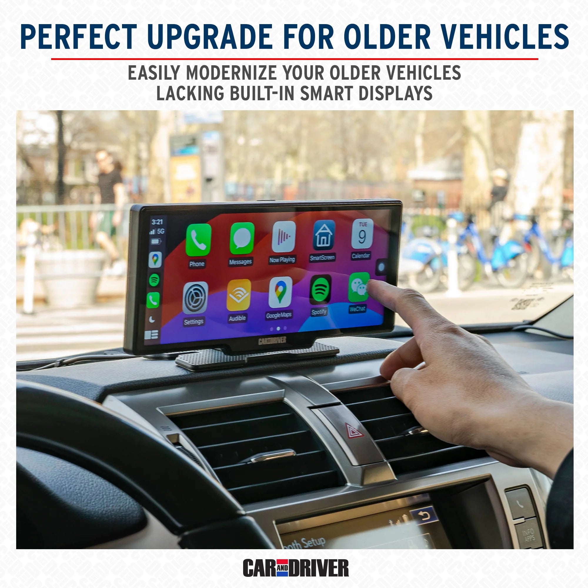 Car and Driver Intellidash Pro X10 Wireless Carplay, New, 10" Touch Screen Display