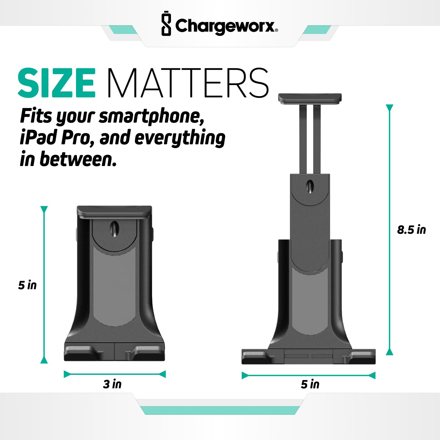Airplane Tablet Holder Mount, Secure Clamp, 360° Rotation, Secure Clamp with Multi-Directional Viewing Angles | Compatible with iPad, iPhone, Windows Tablets, Kindle & More