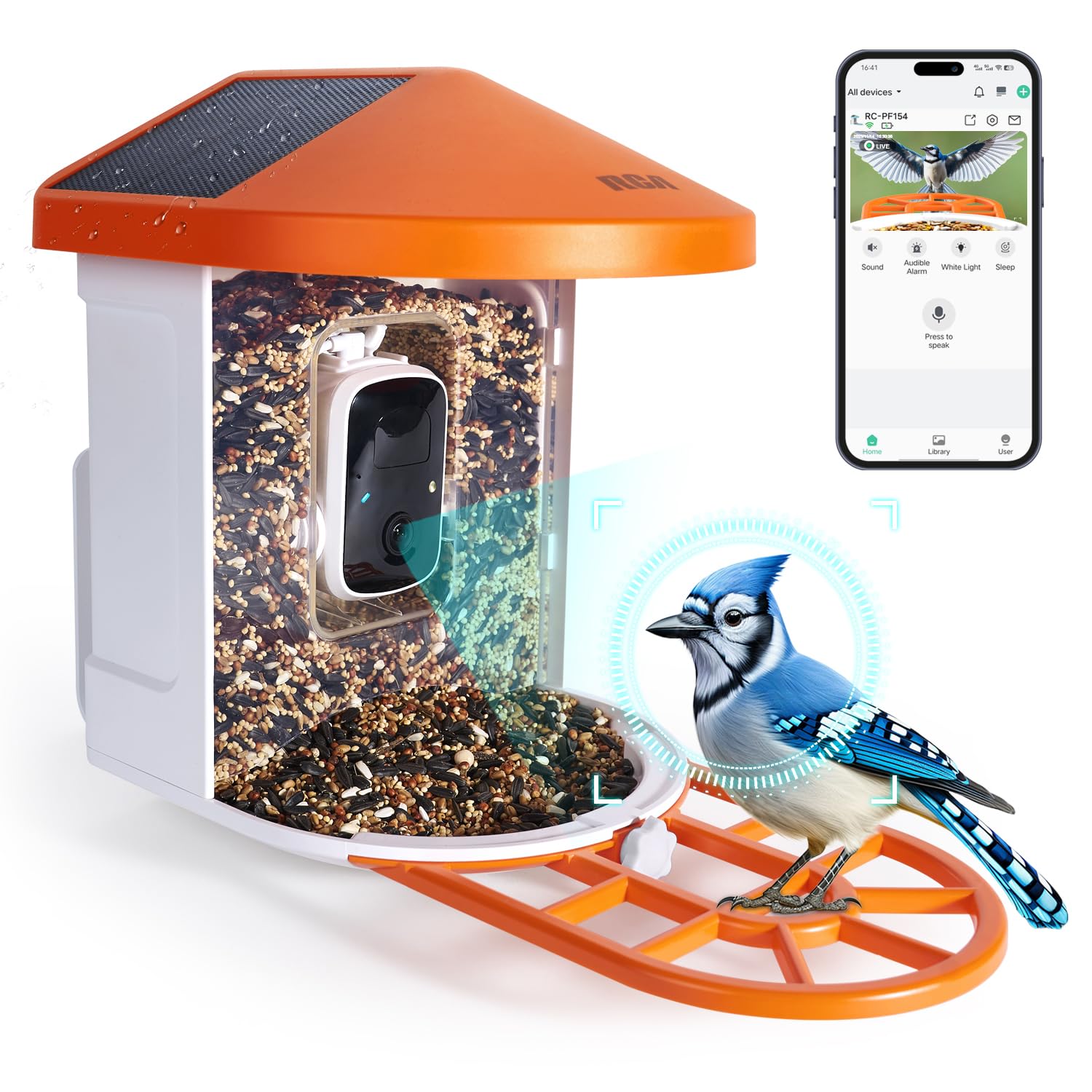 RCA Smart Bird Feeder with HD Camera