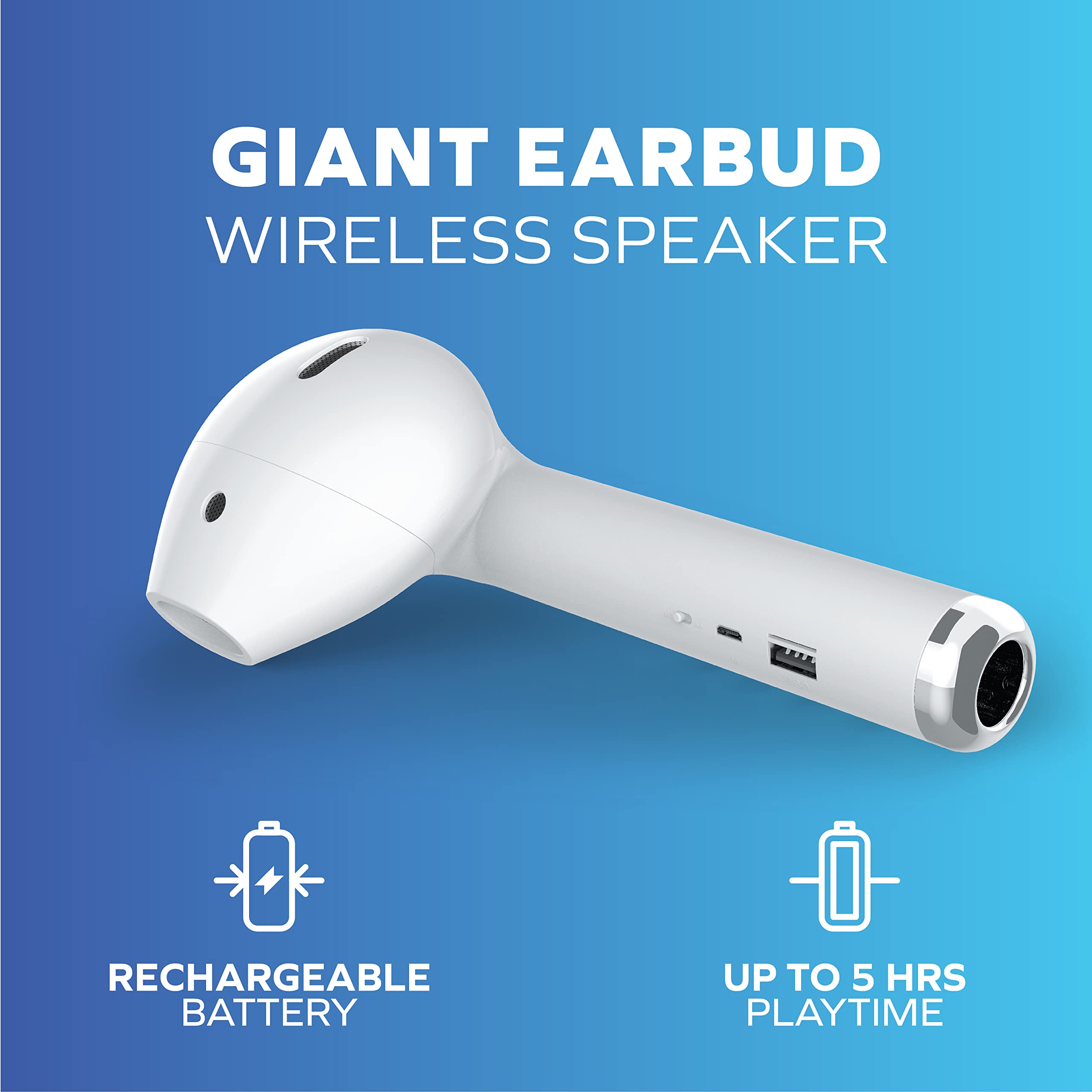 Portable Earbud Shape Coby True Wireless Speaker