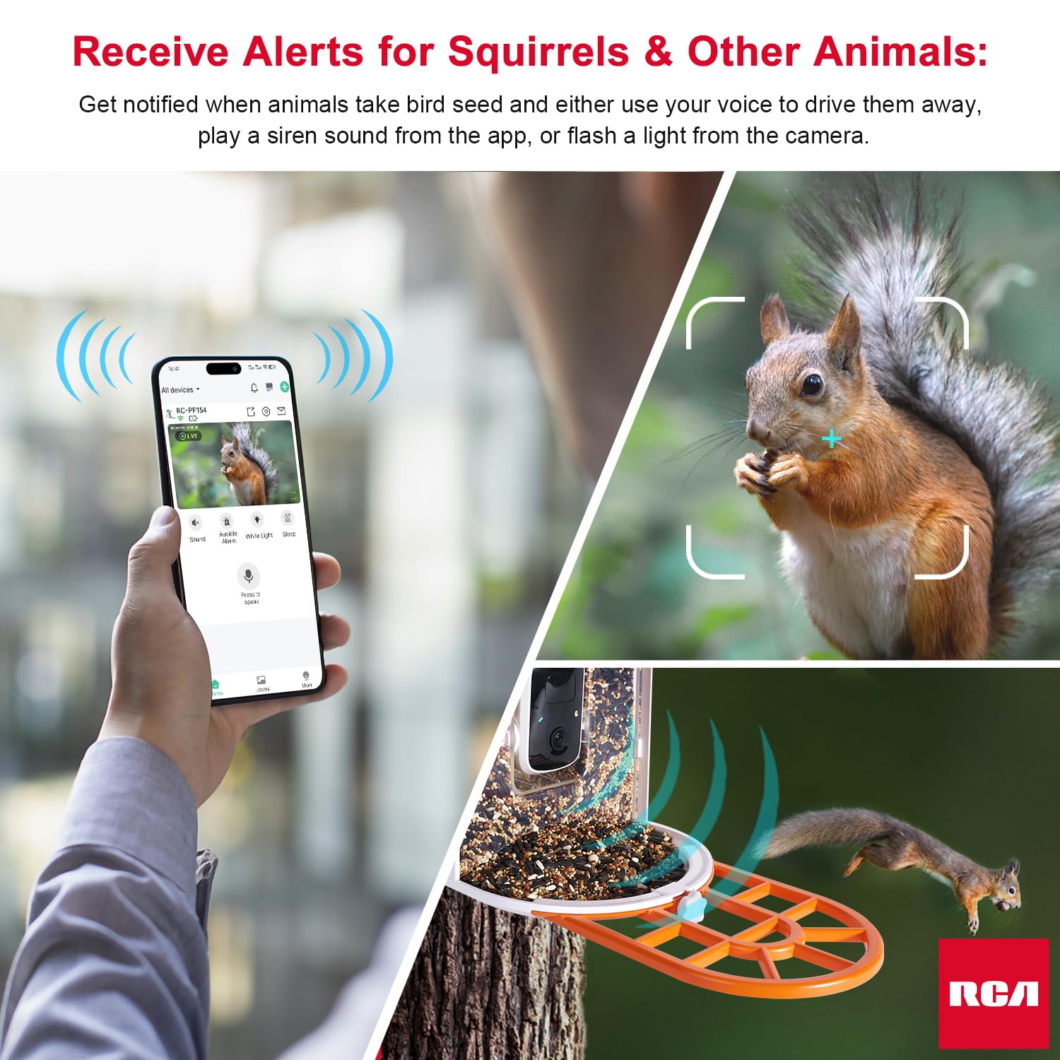 RCA Smart Bird Feeder with HD Camera