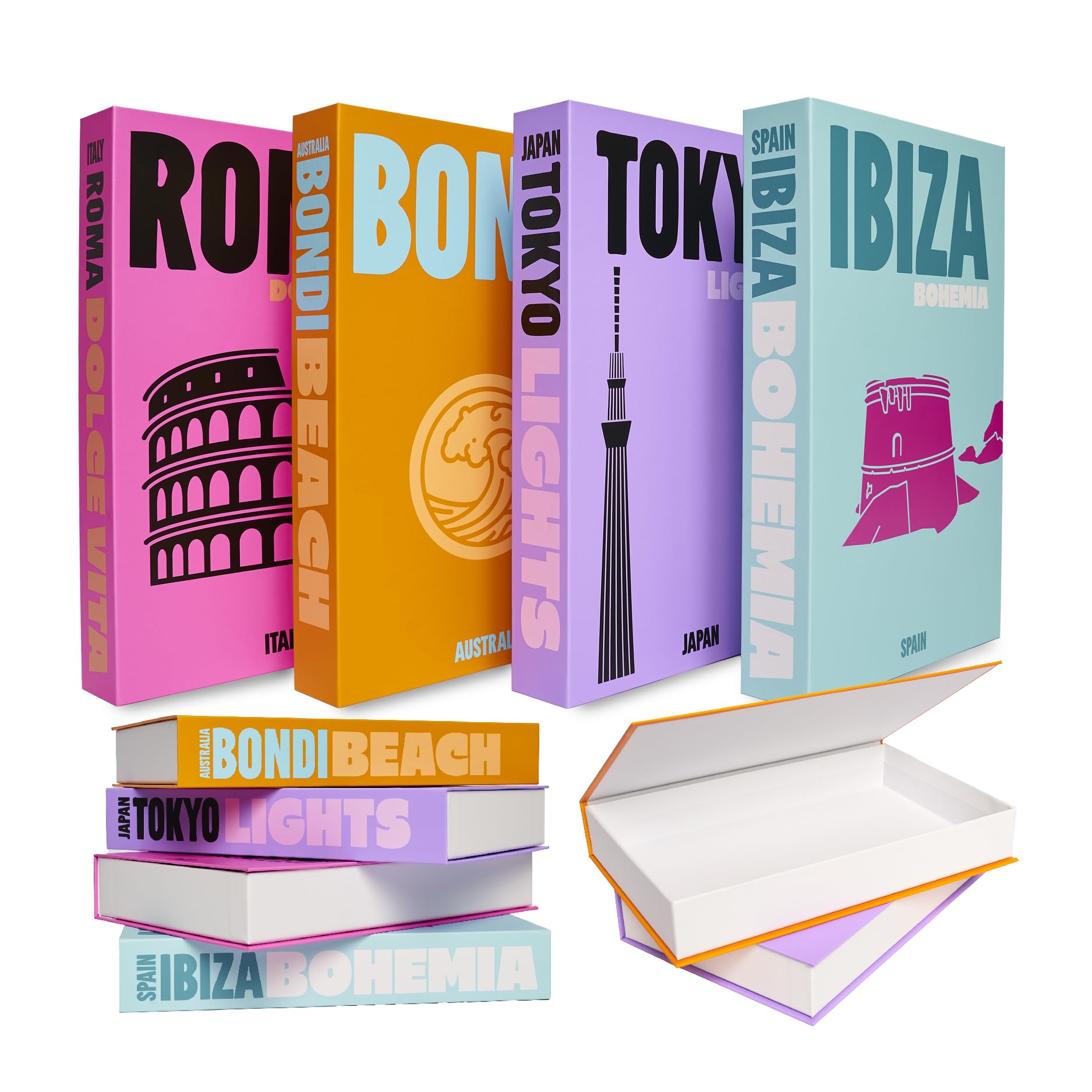 Preppy Room Decor Books with Storage