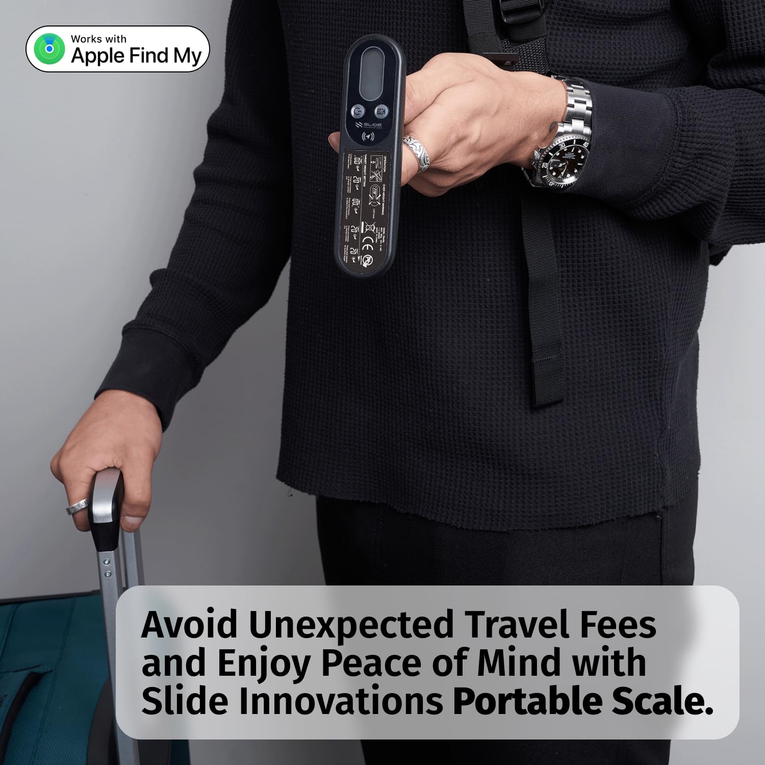 Slide Innovations 2-in-1 Luggage Scale & Tracker