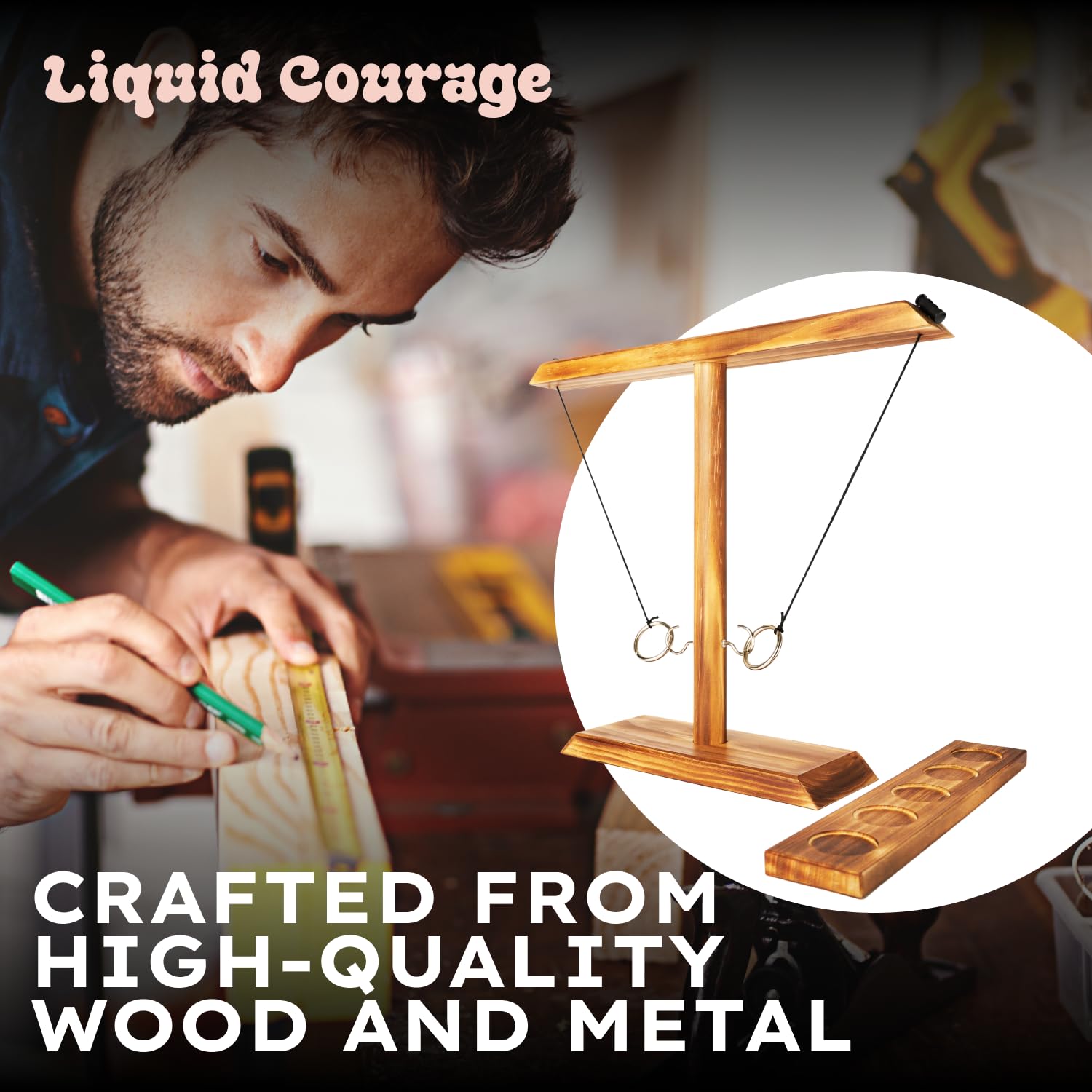 Liquid Courage Ring Toss Game