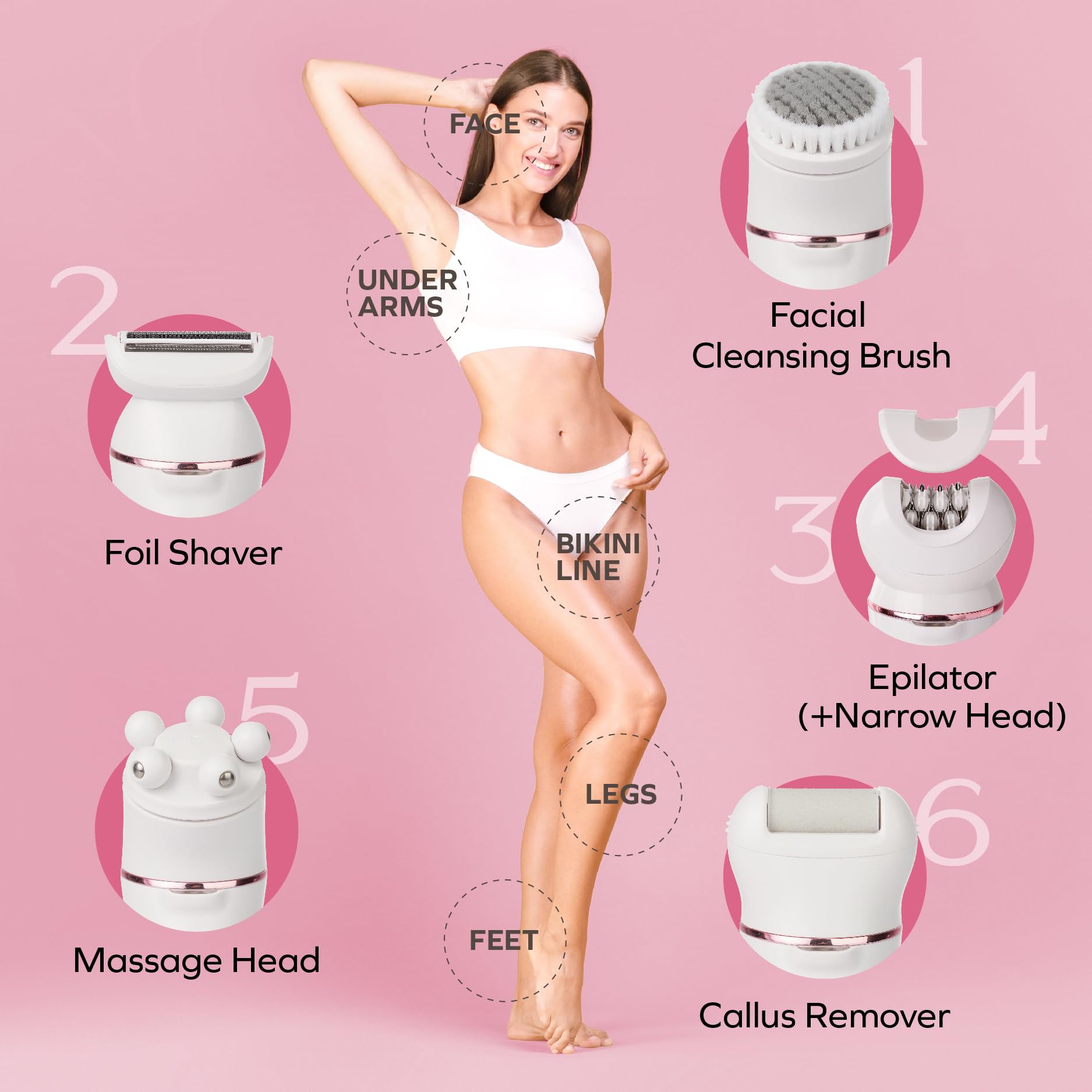 Bella Ciao 9-Piece Cordless Epilator