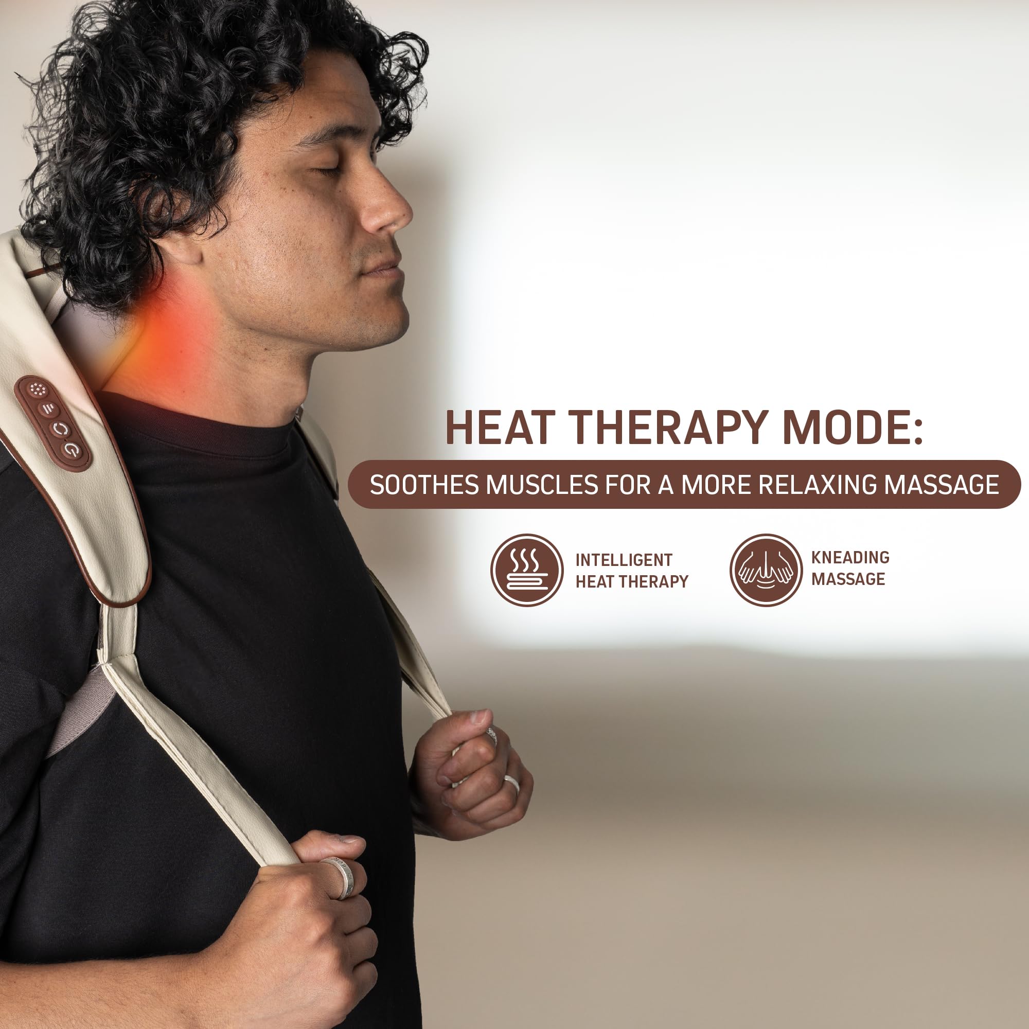 FIRSTHEALTH Neck Shoulder Back Massager with Heat