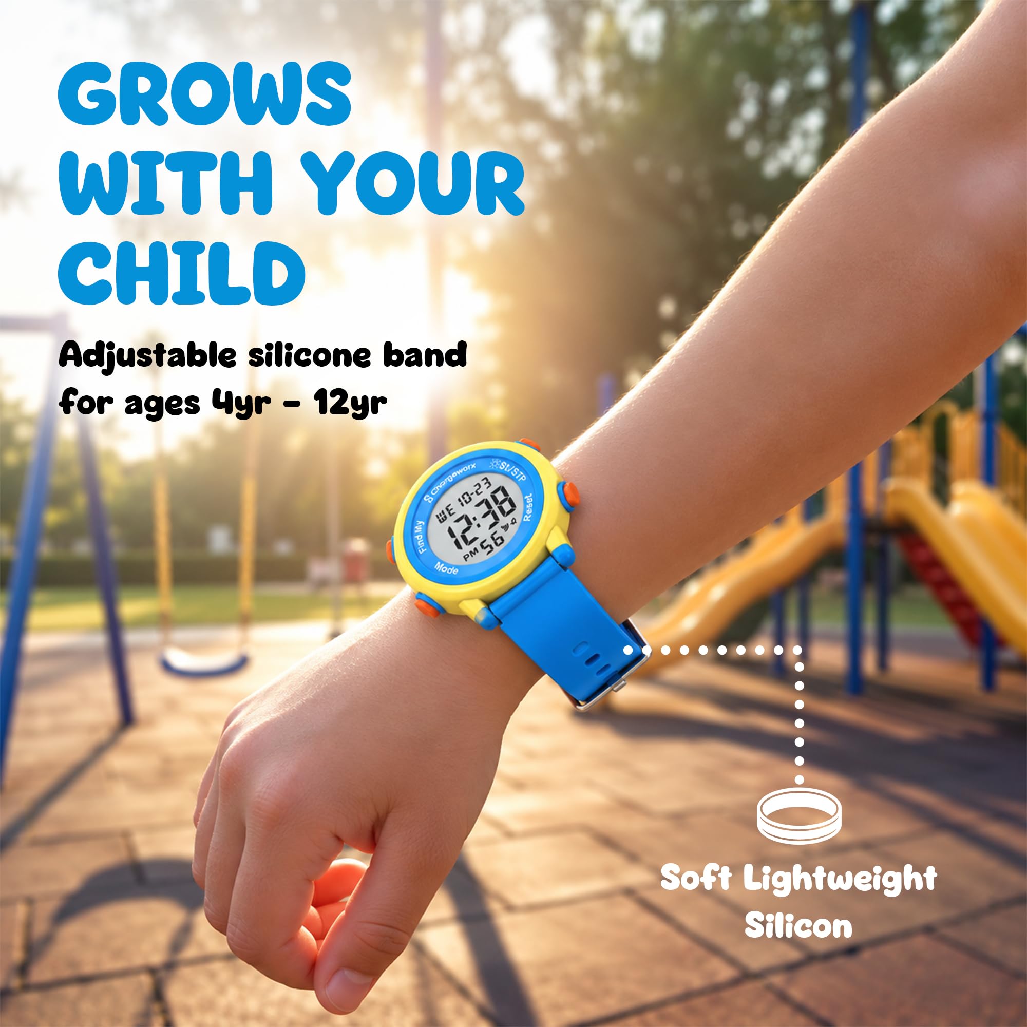 Digital Watch for Kids w/Apple Find My Tracker for Boys & Girls Ages 4-12