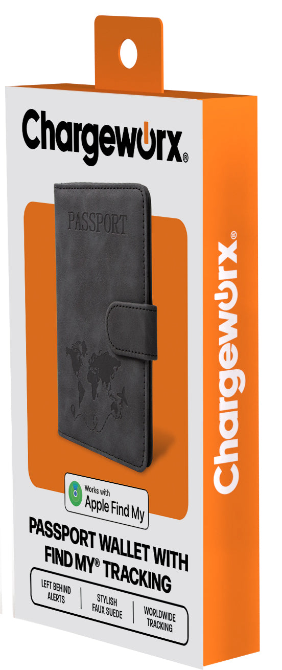 PASSPORT WALLET WITH FIND MY TRACKING