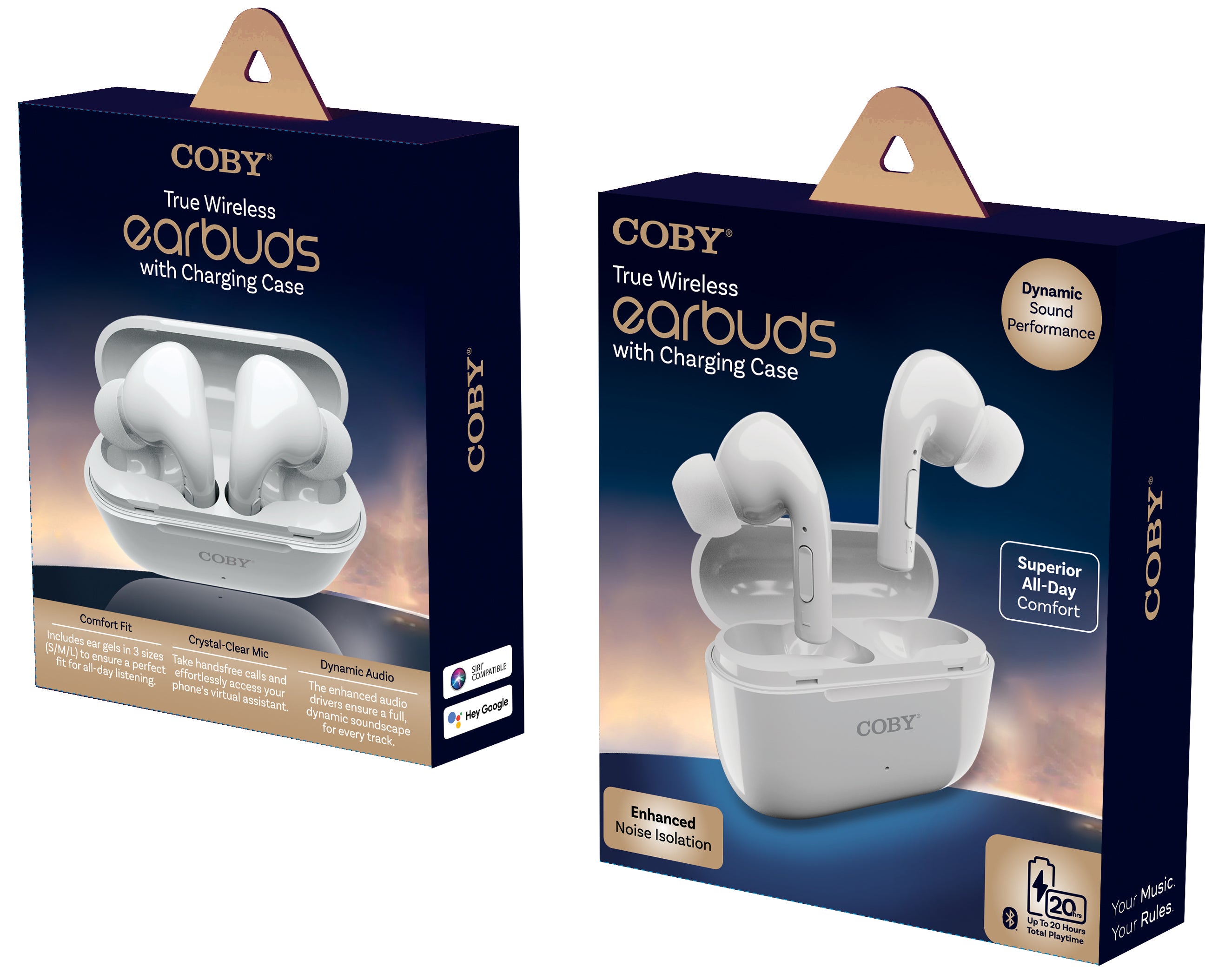 TRUE WIRELESS EARBUDS WITH CHARGING CASE