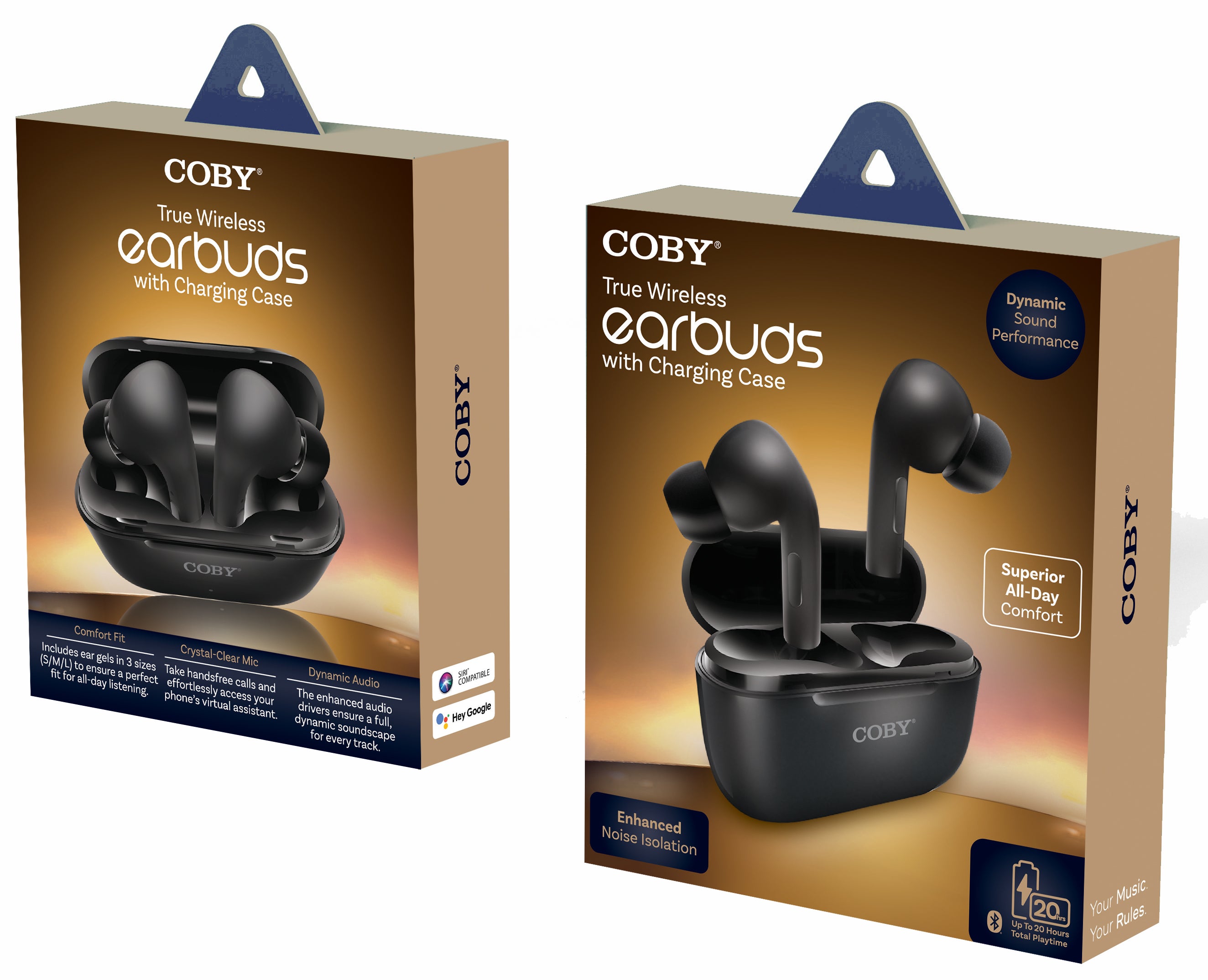 TRUE WIRELESS EARBUDS WITH CHARGING CASE