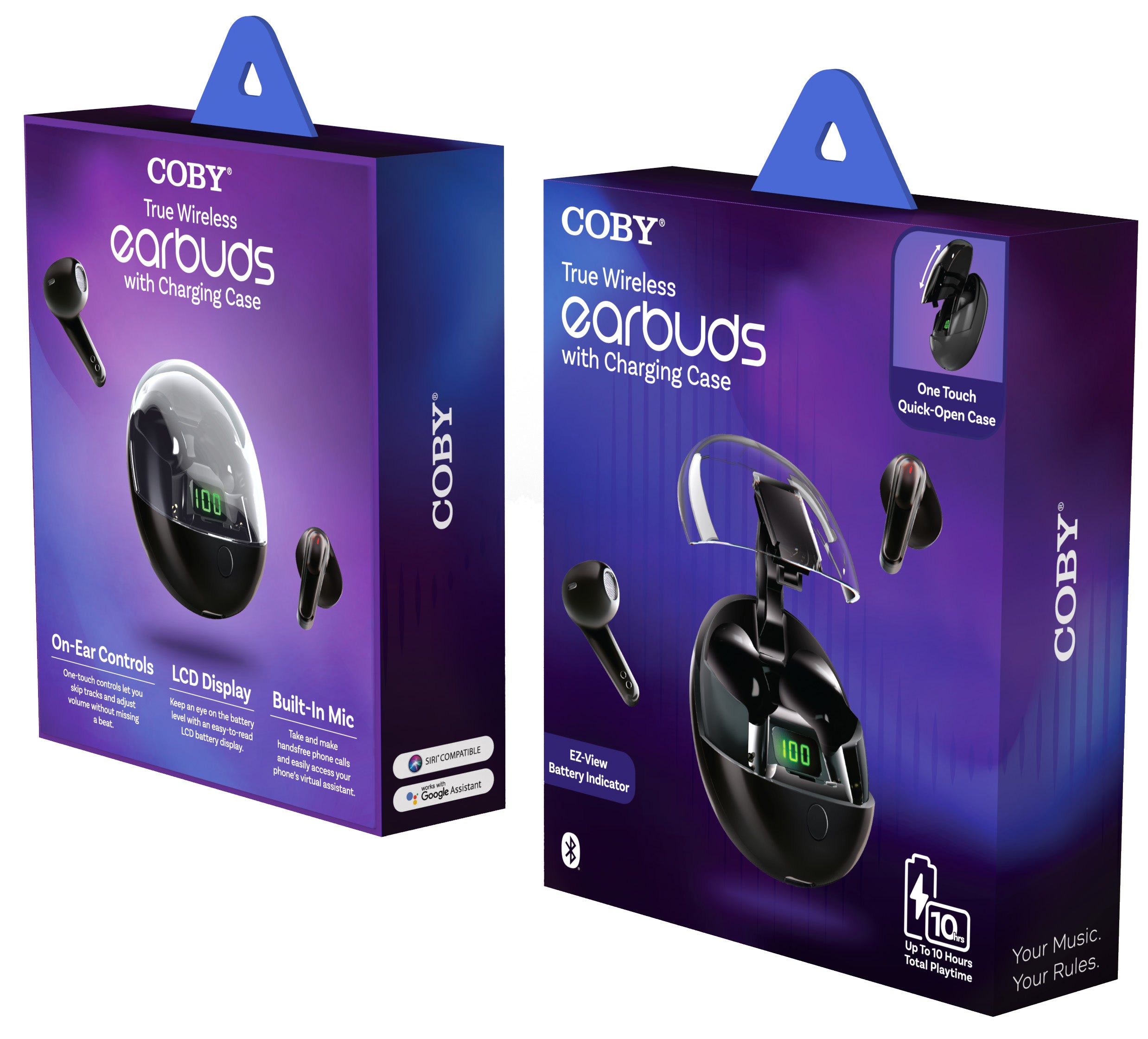 TRUE WIRELESS EARBUDS WITH CHARGING CASE