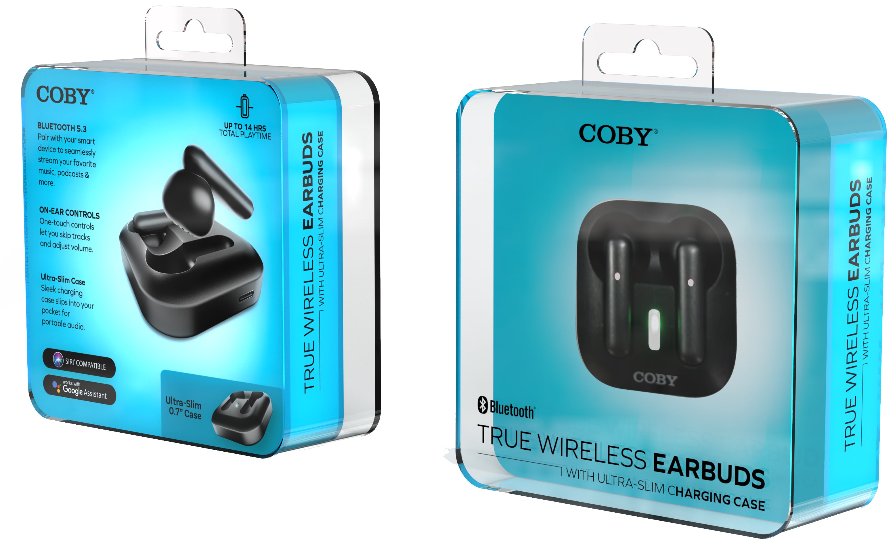 TRUE WIRELESS EARBUDS WITH CHARGING CASE
