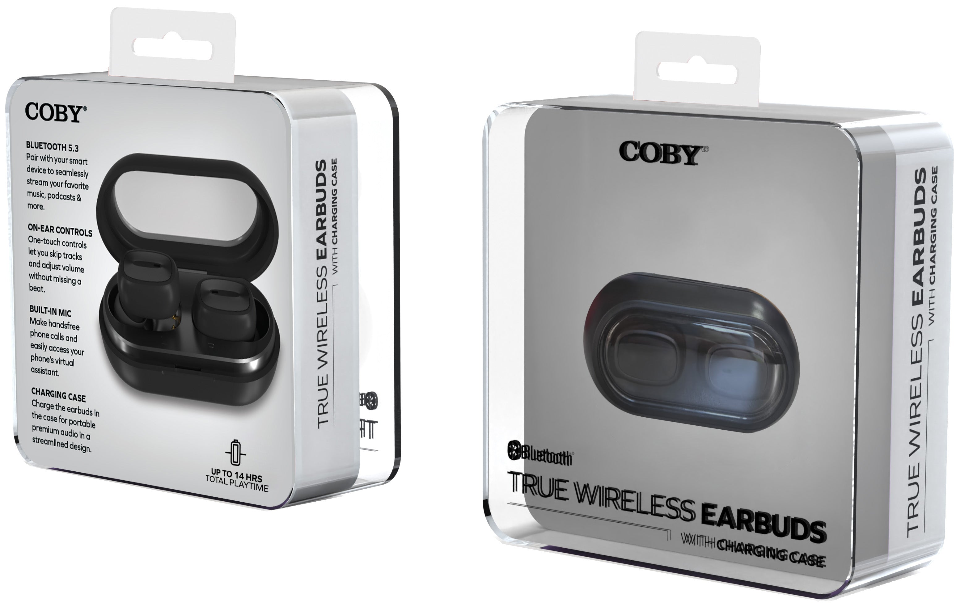 TRUE WIRELESS EARBUDS WITH CHARGING CASE