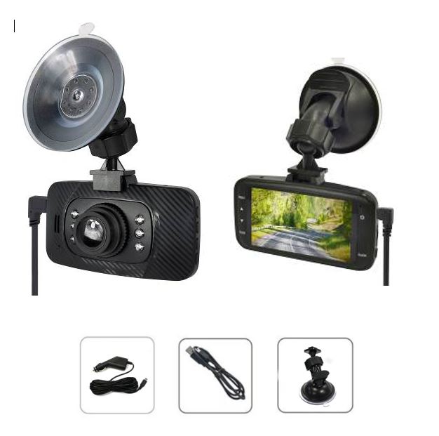 Onn 1080P Dash Camera With 2.6" LCD Screen and 8GB SD Card