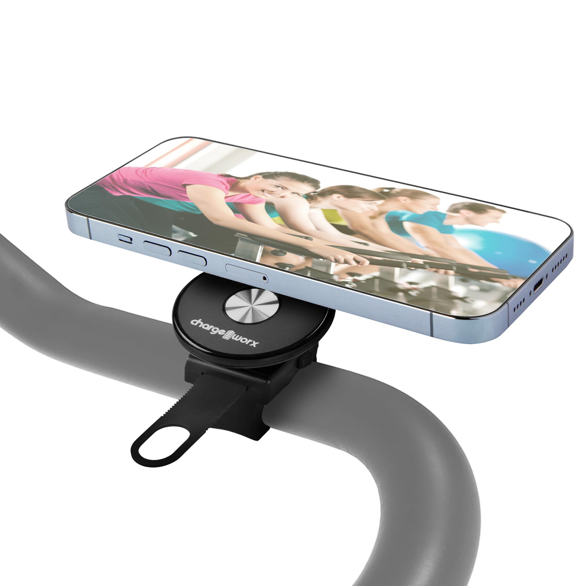 Magnetic Phone Mount & Stand for Gym Bike Treadmill Stroller, MagSafe Ready