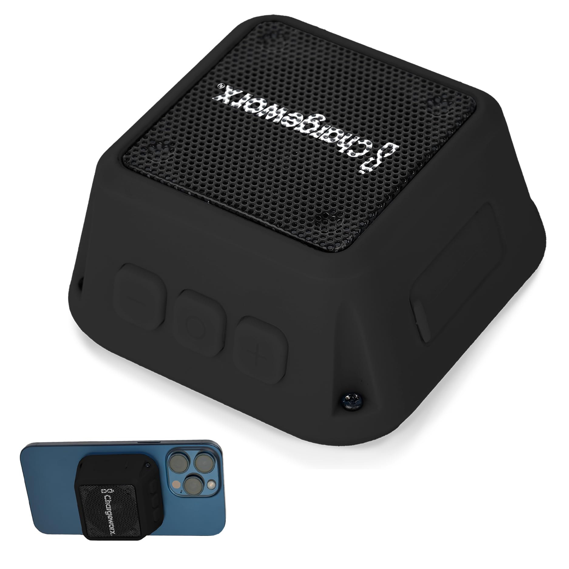 Magnetic Portable Bluetooth Speaker, Phone Stand for iPhone & Android
