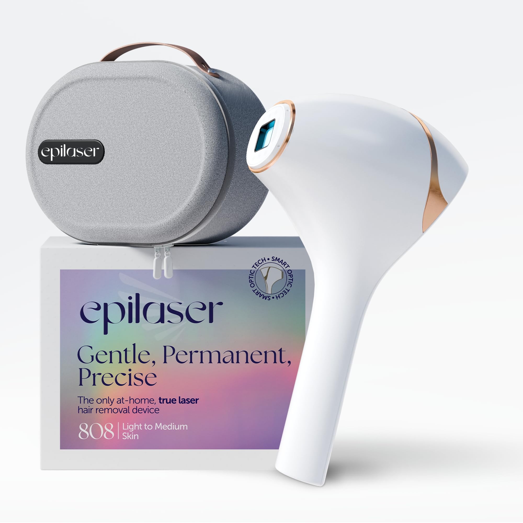 At-Home True Laser Hair Removal for Women, Face, Body & Bikini, Light Skin
