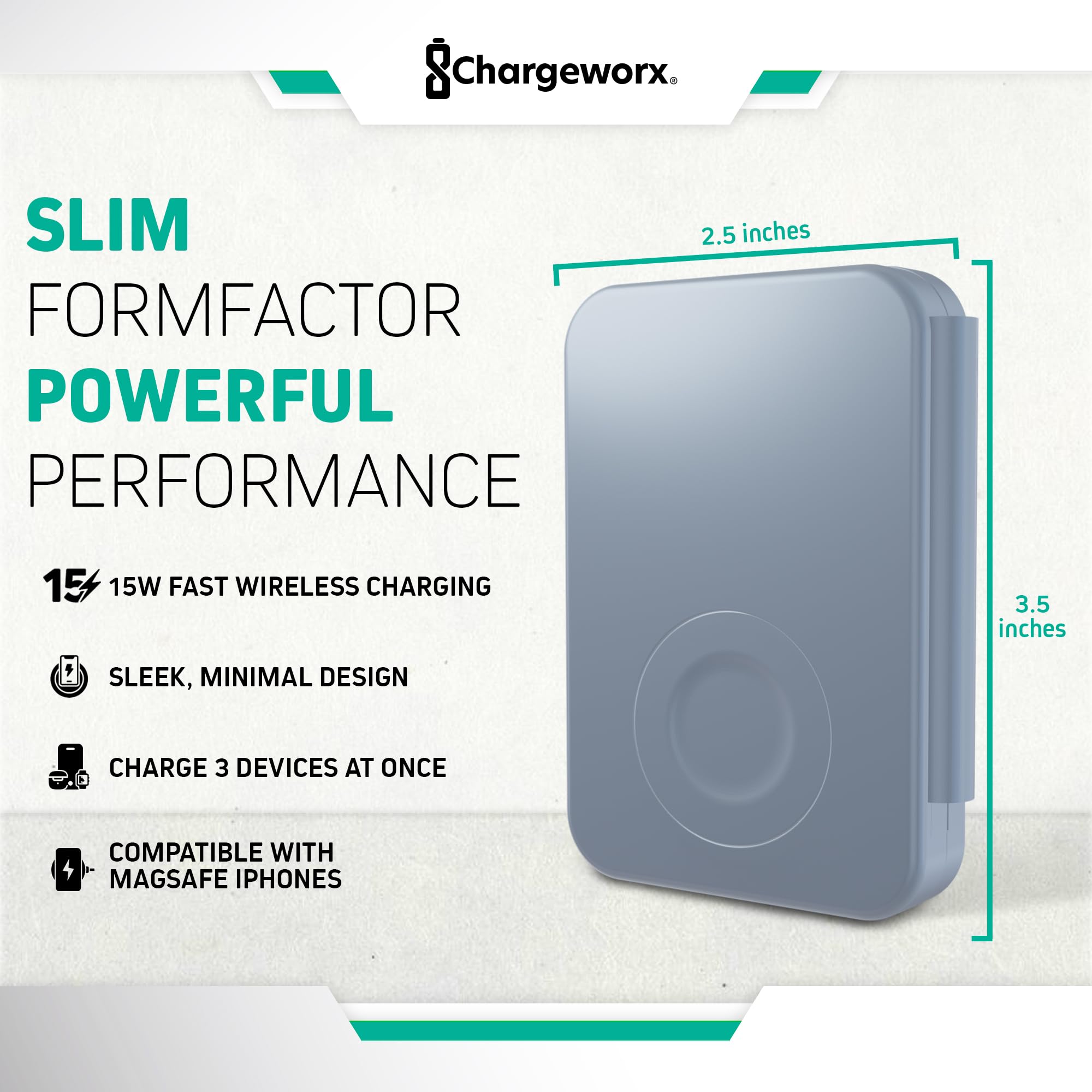 3-in-1 MagSafe Wireless Charging Station for iPhone, AirPods & Apple Watch