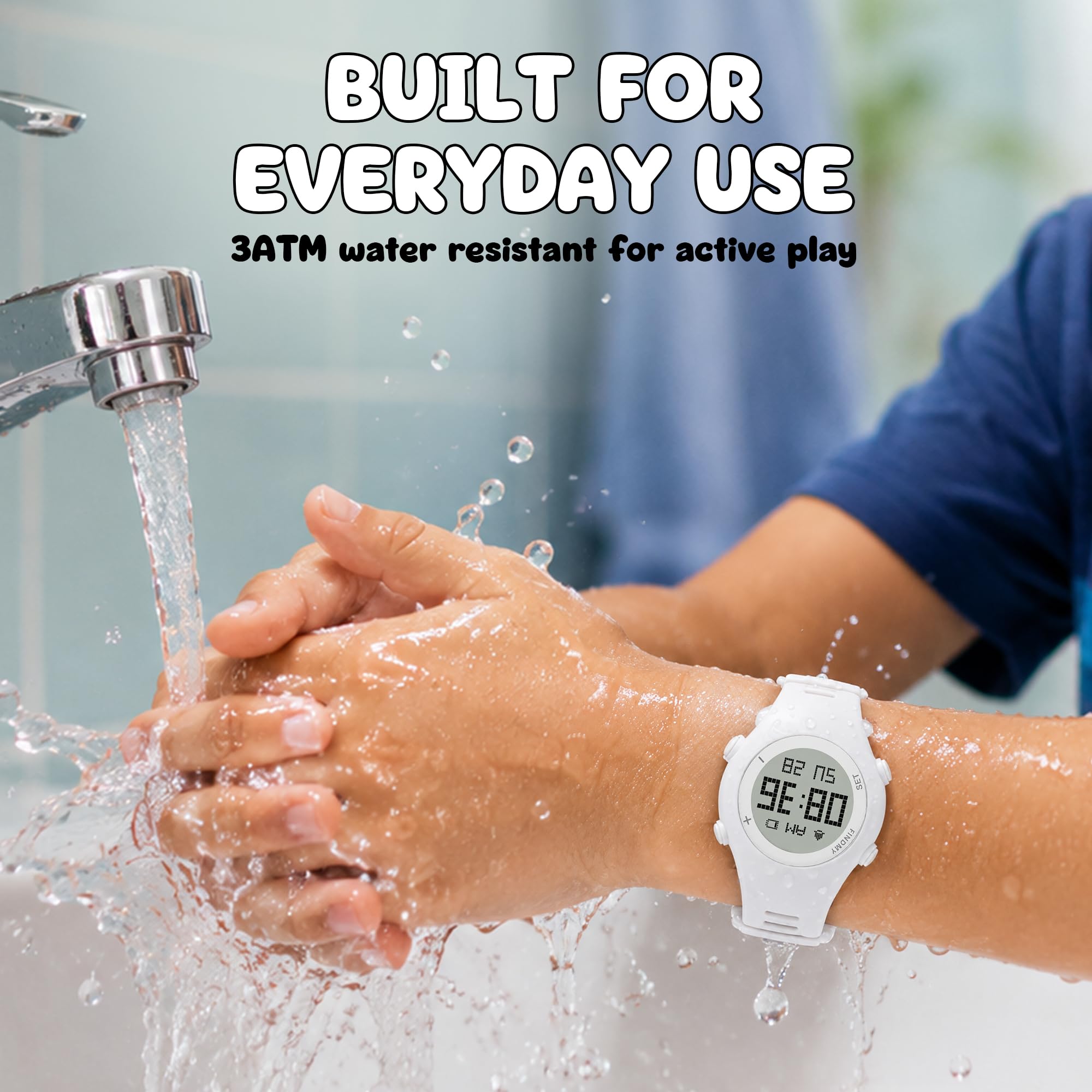Kids Tracker Watch, Works w/ Apple Find My, Bluetooth Item Tracker Built-In