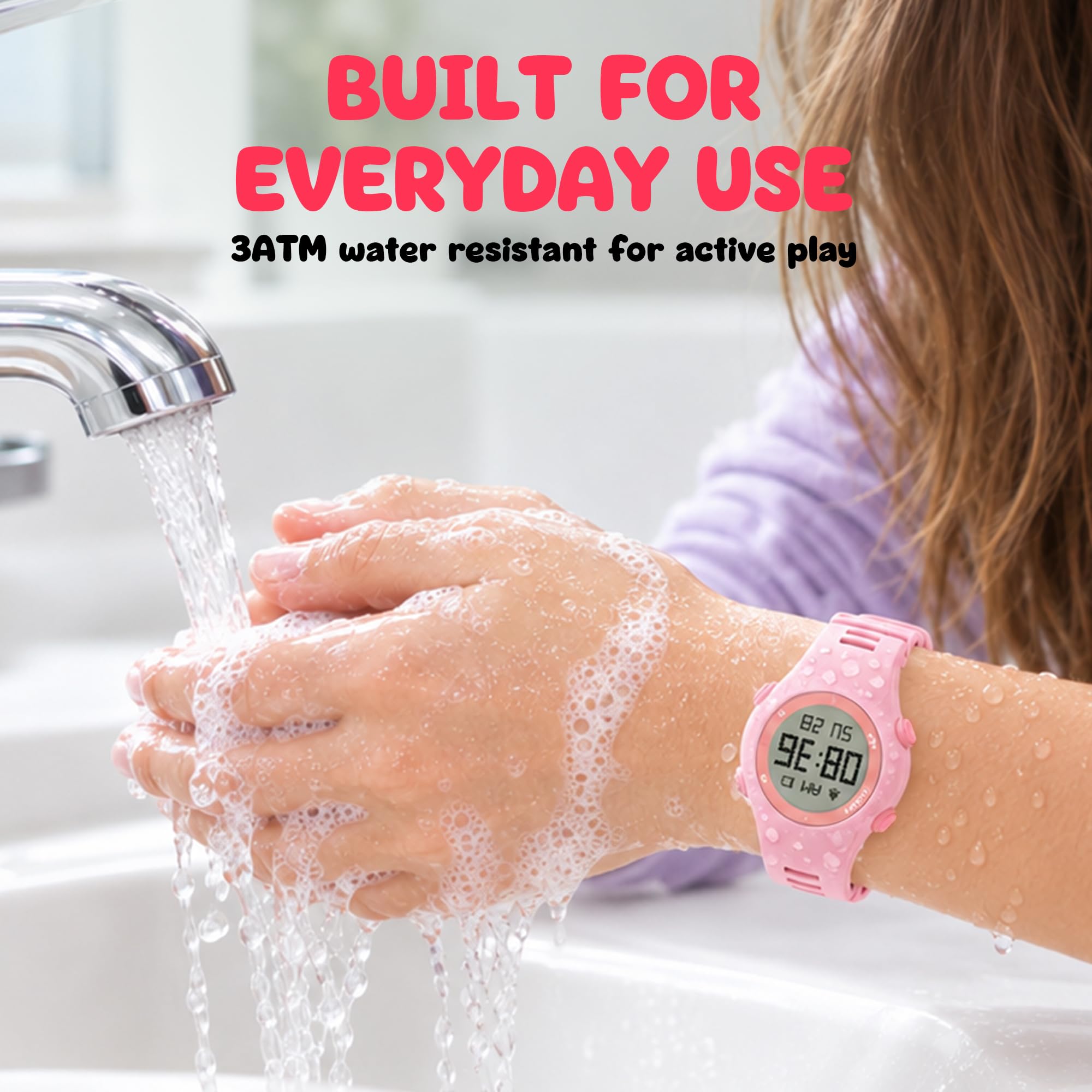 Kids Tracker Watch, Works w/ Apple Find My, Bluetooth Item Tracker Built-In