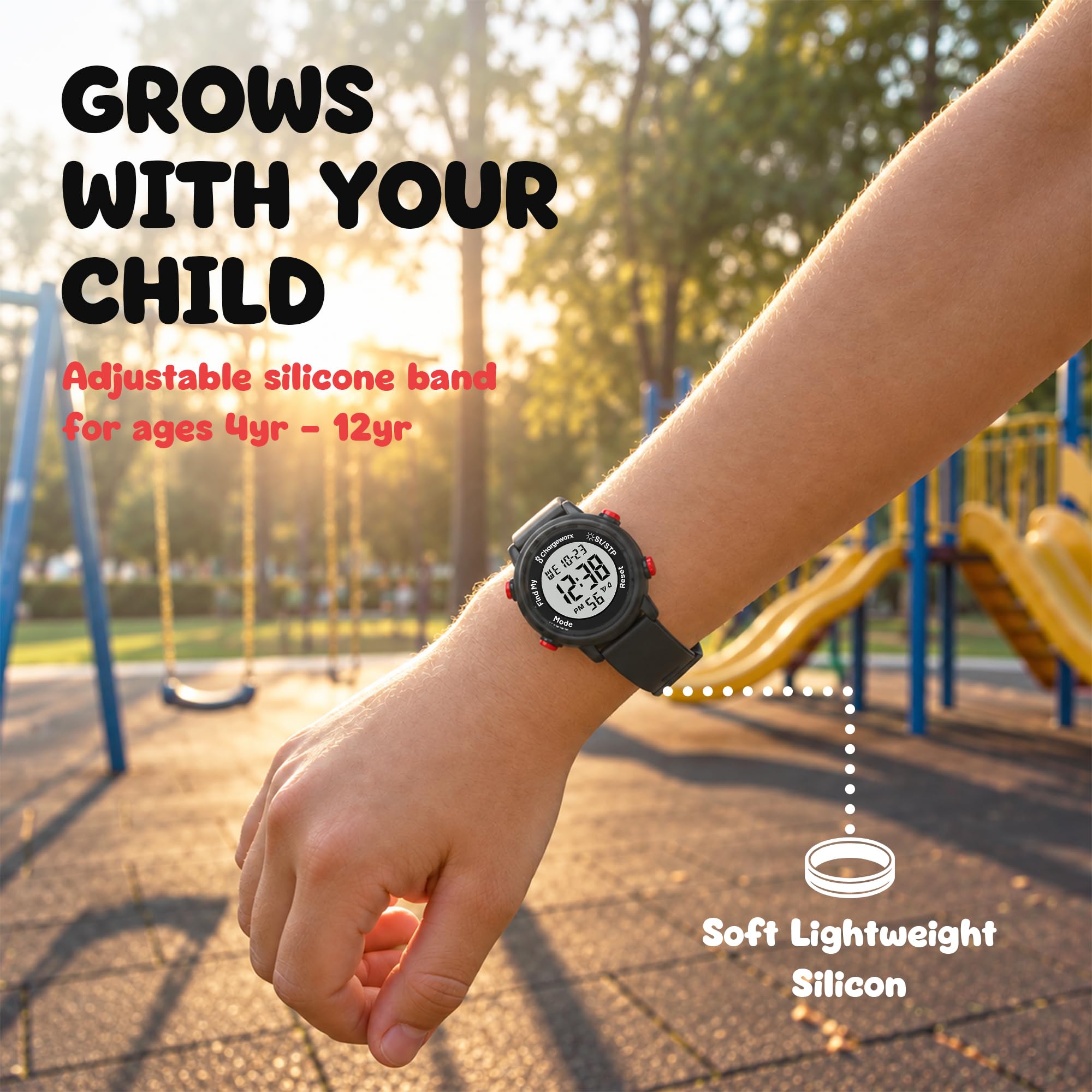 Digital Watch for Kids w/Apple Find My Tracker for Boys & Girls Ages 4-12