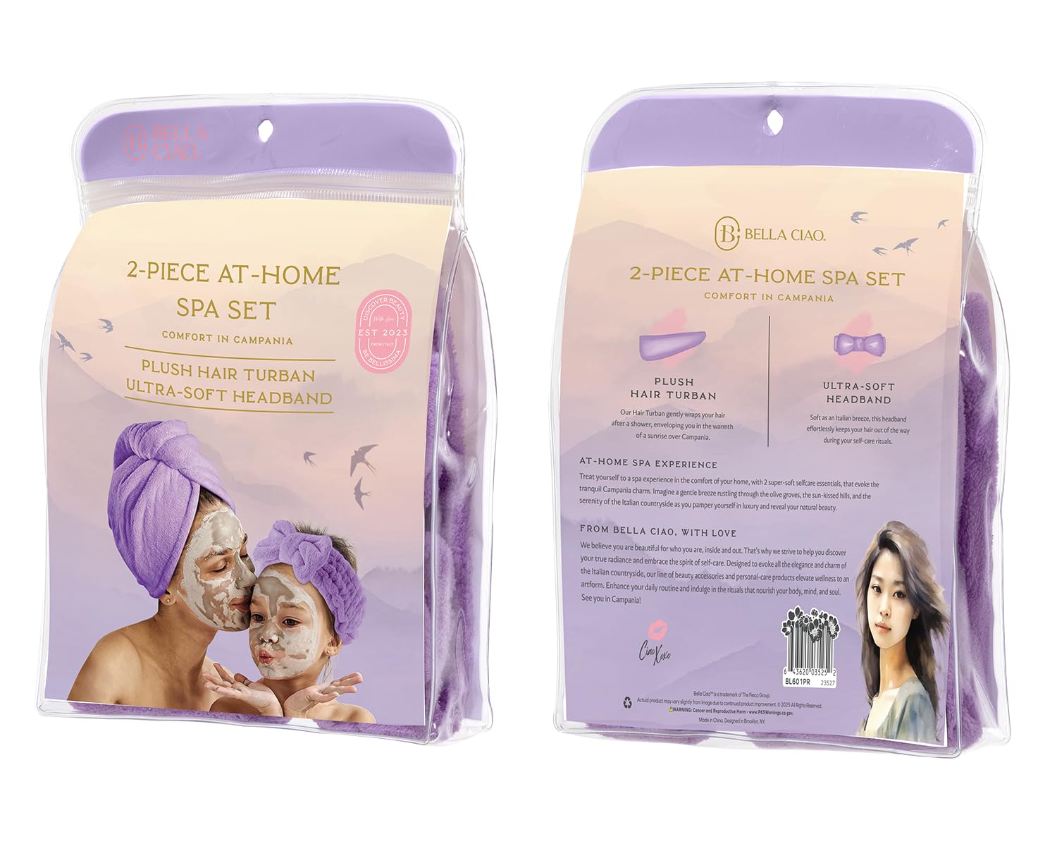 Bella Ciao 2-Piece At-Home Spa Set – Comfort in Campania (LAVENDER)