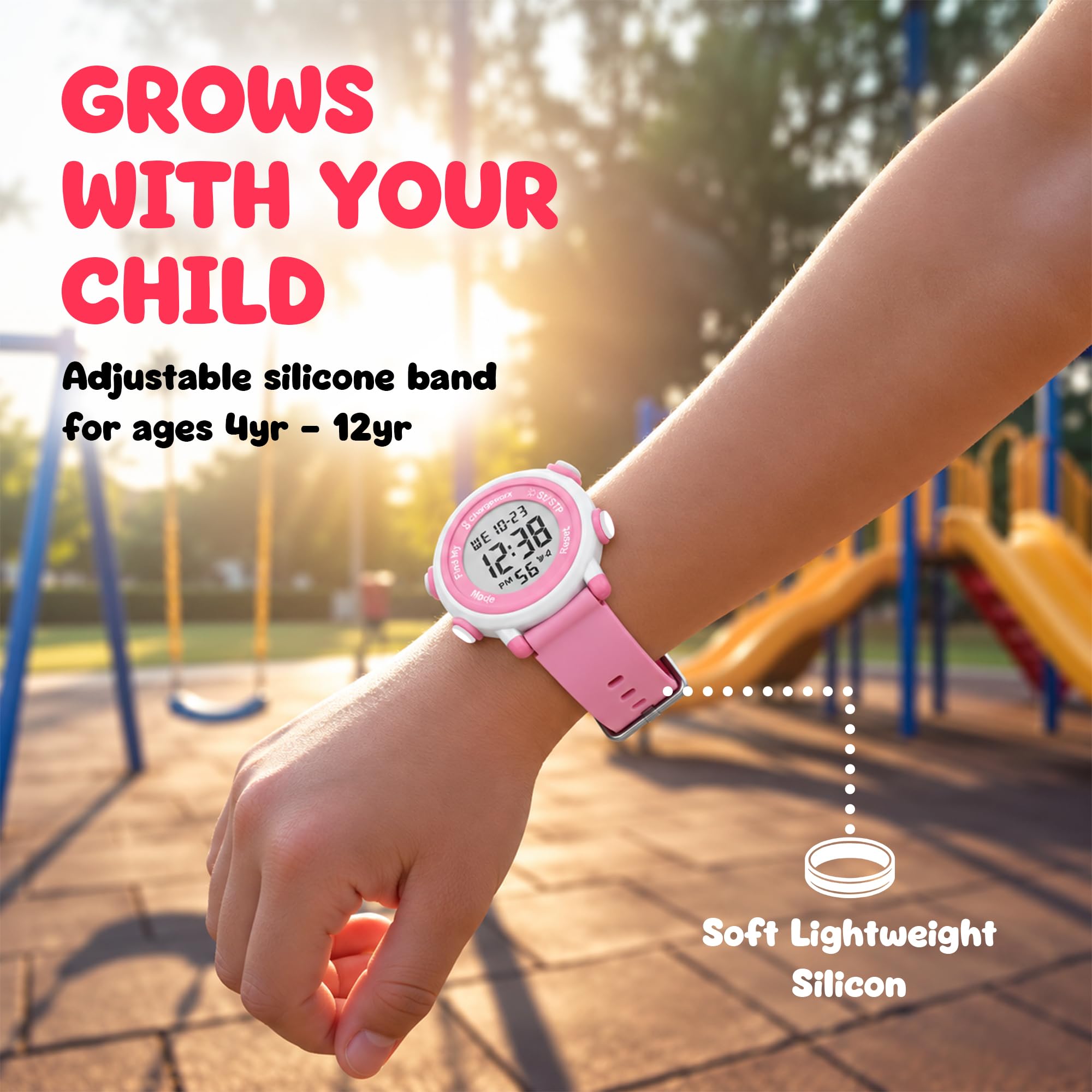 Digital Watch for Kids w/Apple Find My Tracker for Boys & Girls Ages 4-12