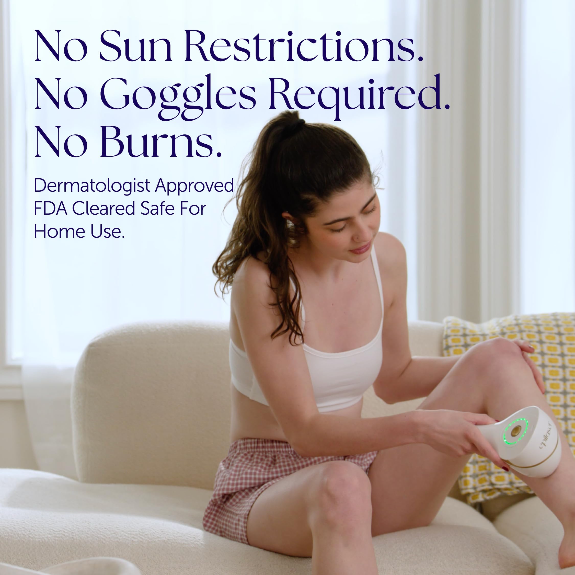 At-Home True Laser Hair Removal for Women, Face, Body & Bikini, Light Skin