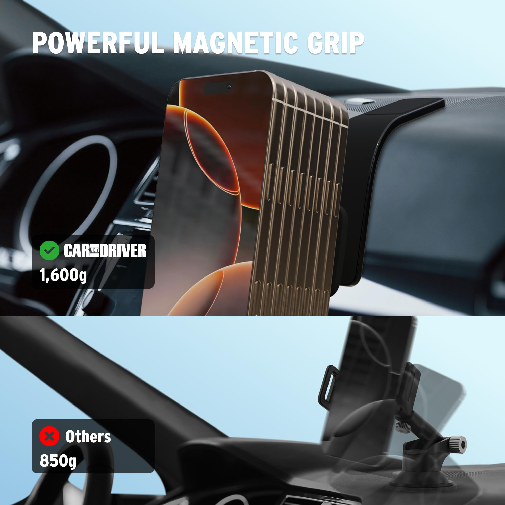 MagSafe Car Mount for iPhone & Android