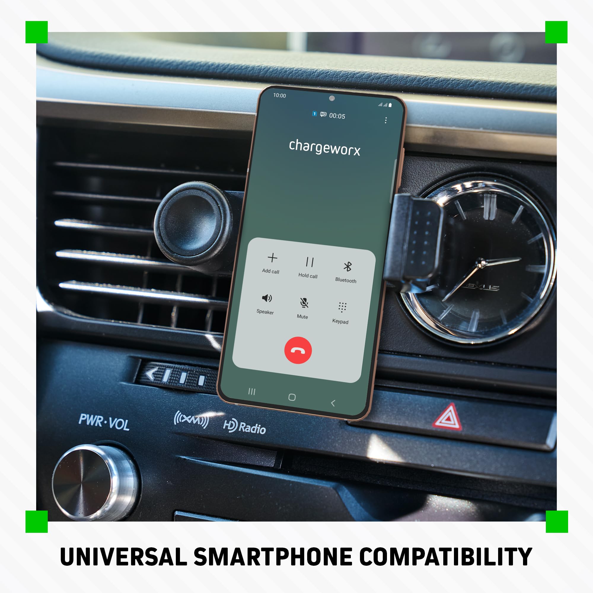 Car Vent Phone Mount, 360° Rotation, Fits iPhone 17 Pro Max, Samsung & More