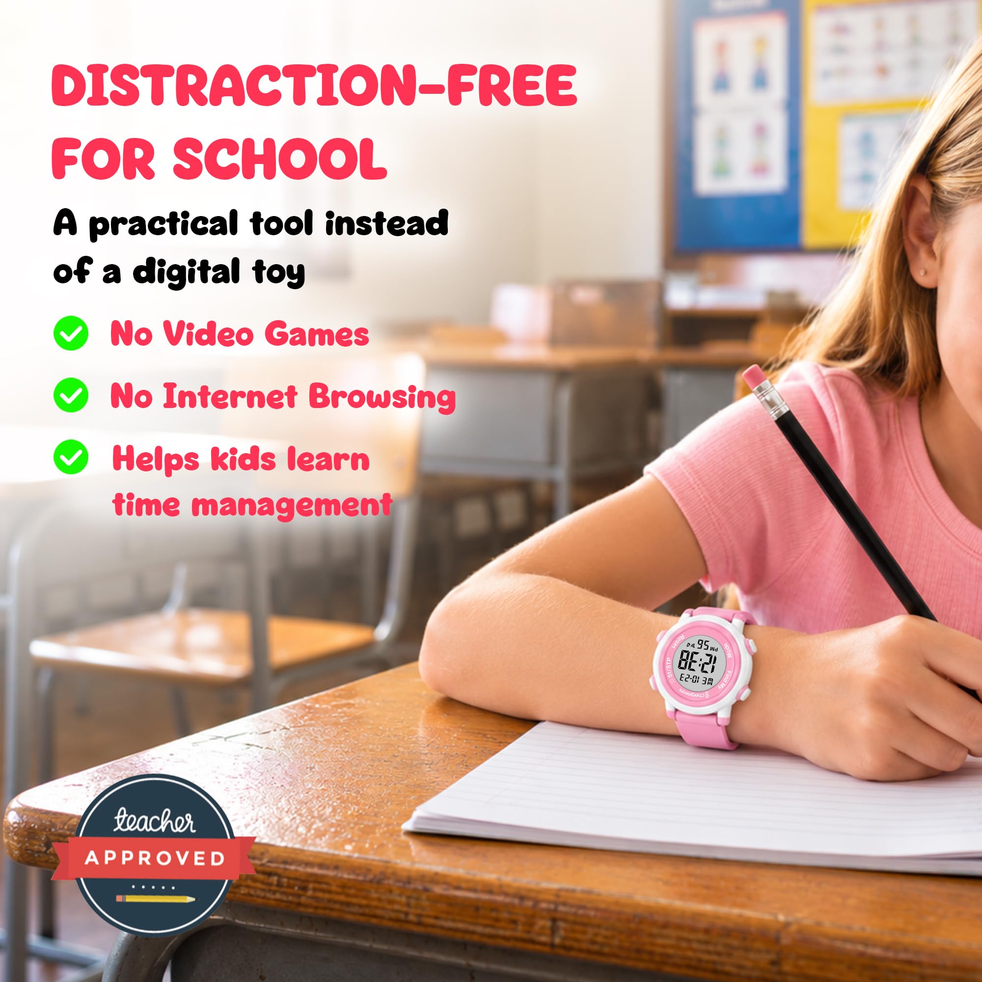 Digital Watch for Kids w/Apple Find My Tracker for Boys & Girls Ages 4-12