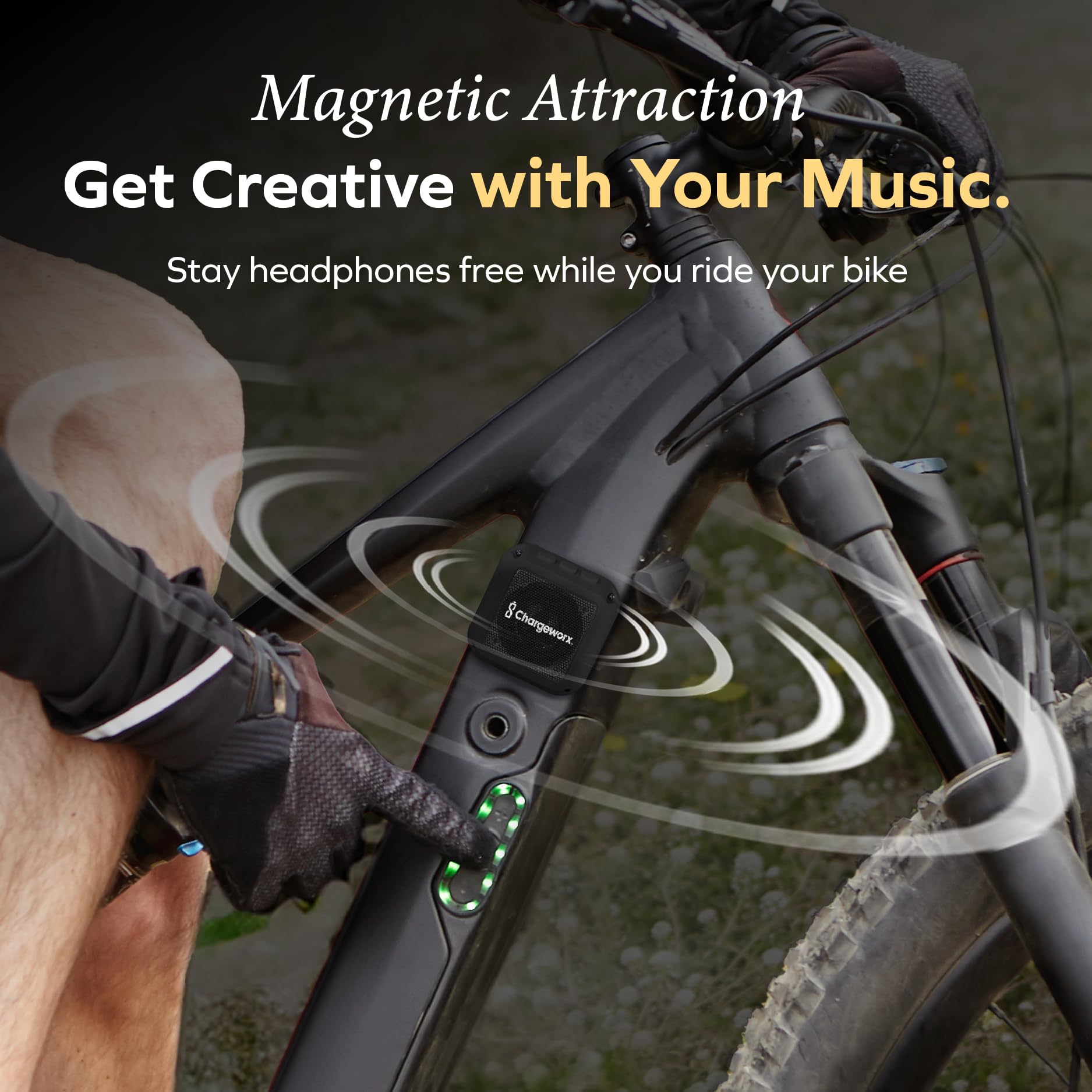 Magnetic Portable Bluetooth Speaker, Phone Stand for iPhone & Android
