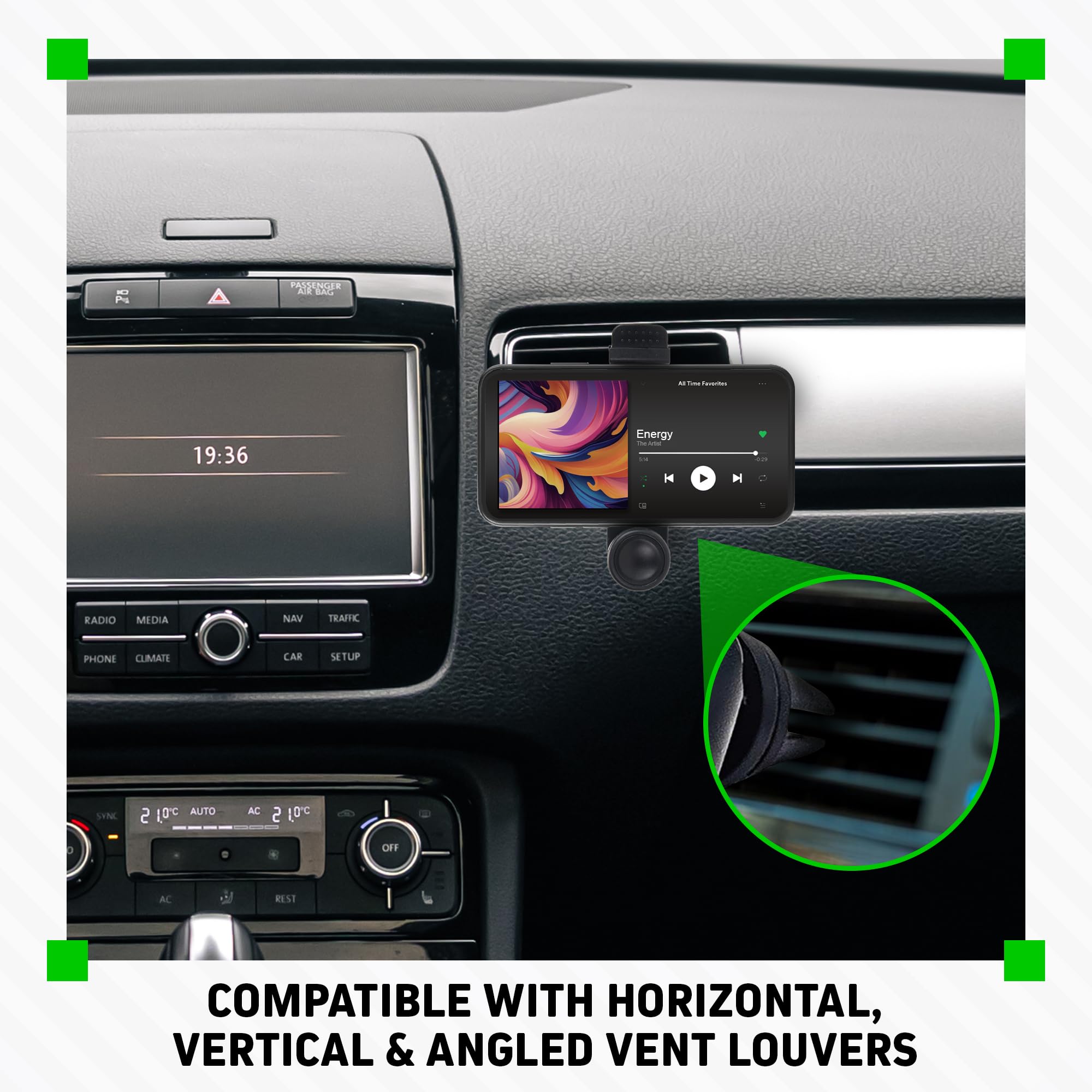Car Vent Phone Mount, 360° Rotation, Fits iPhone 17 Pro Max, Samsung & More