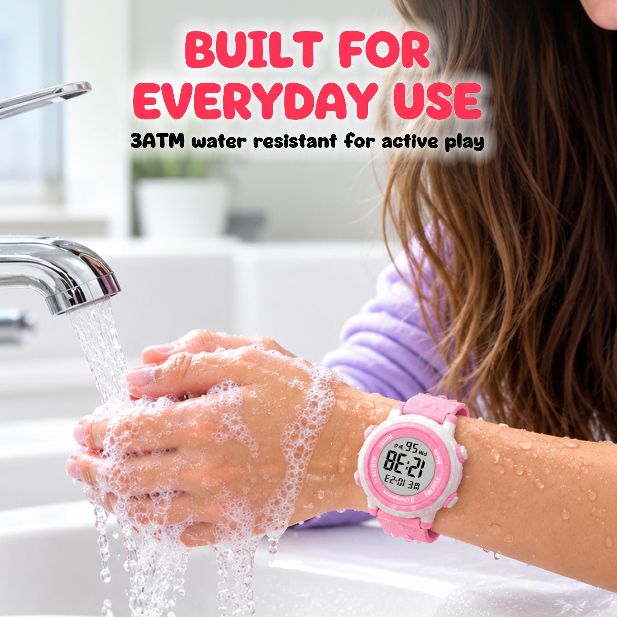 Digital Watch for Kids w/Apple Find My Tracker for Boys & Girls Ages 4-12