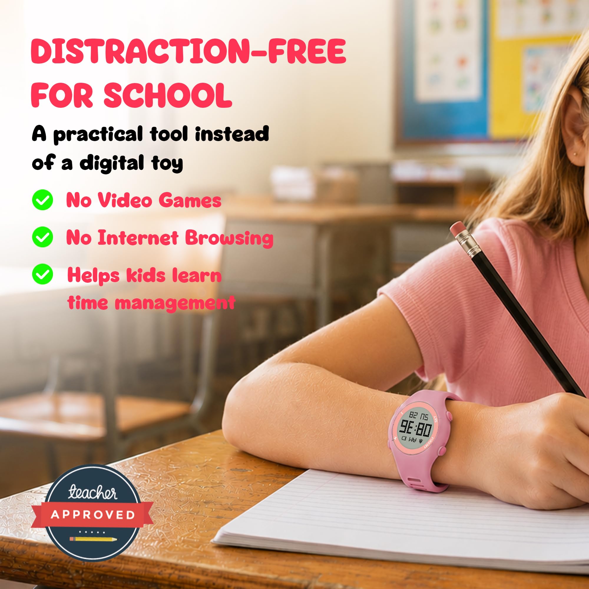 Kids Tracker Watch, Works w/ Apple Find My, Bluetooth Item Tracker Built-In