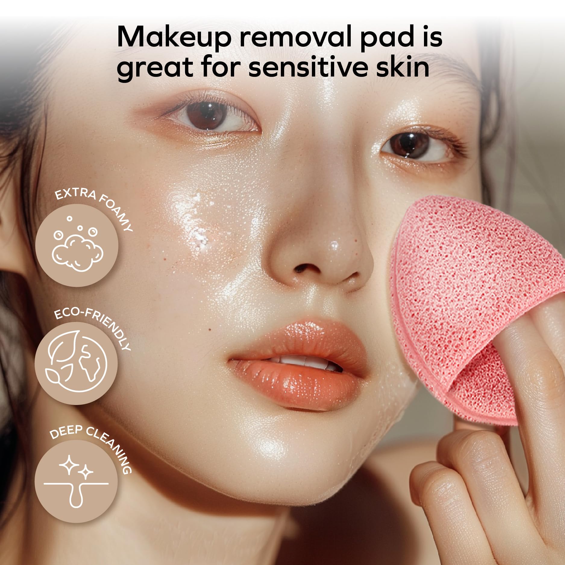 Makeup Remover, Face Scrubber, Blackhead Remover Tool Kit & Skin Care Set 4 Stainless-Steel Pimple Popper & Pore Extractor Tools, Silicone Face Brush W/ Suction Cup, Reusable Makeup Pad, Travel-Ready