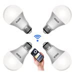 RCA Smart Light Bulbs, WiFi LED, Dimmable, 800 Lumens, 10W, Compatible with Alexa and Google, 2700K Soft White, 4-Pack