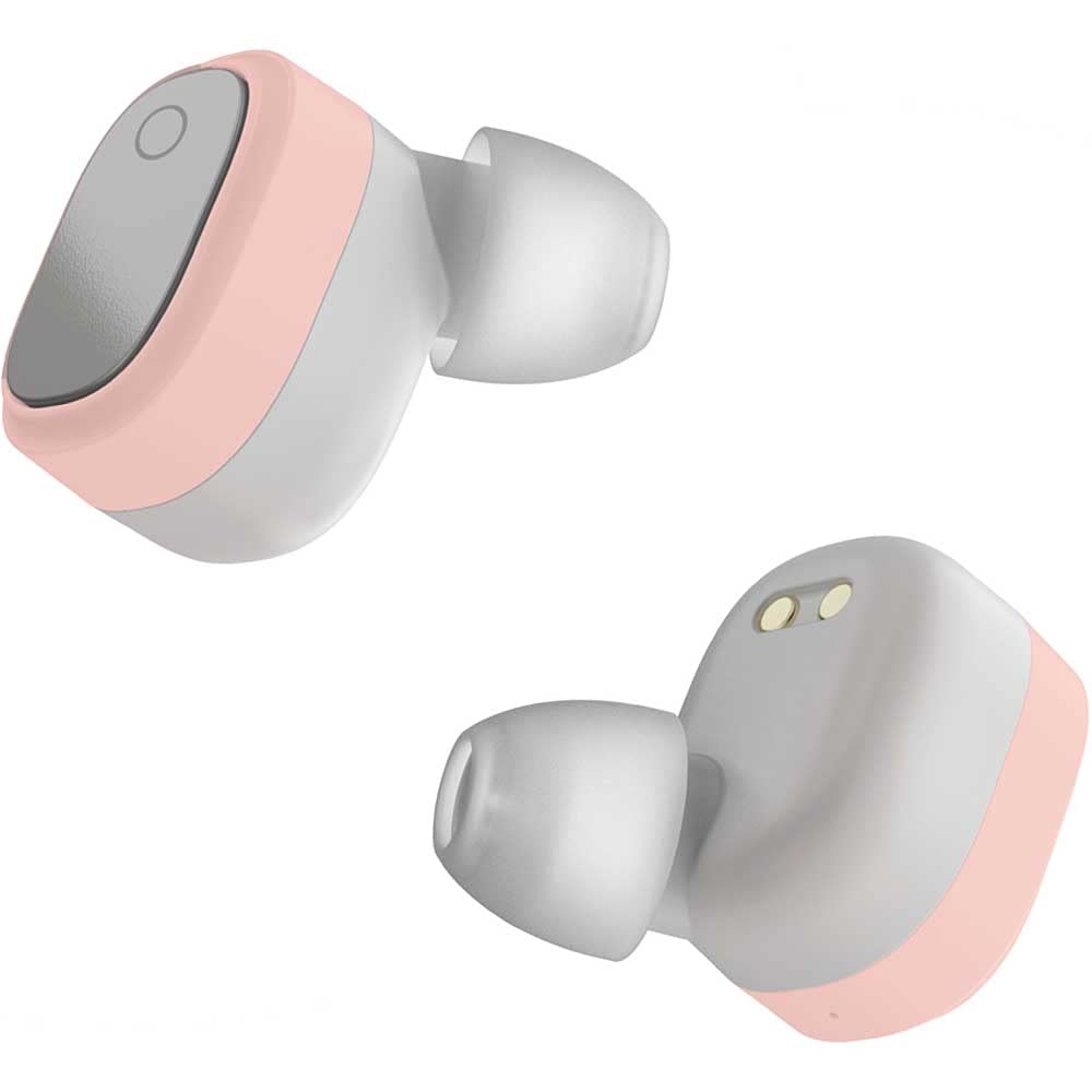 Coby True Wireless Earbuds 15-HR Battery Playback Controls Pink