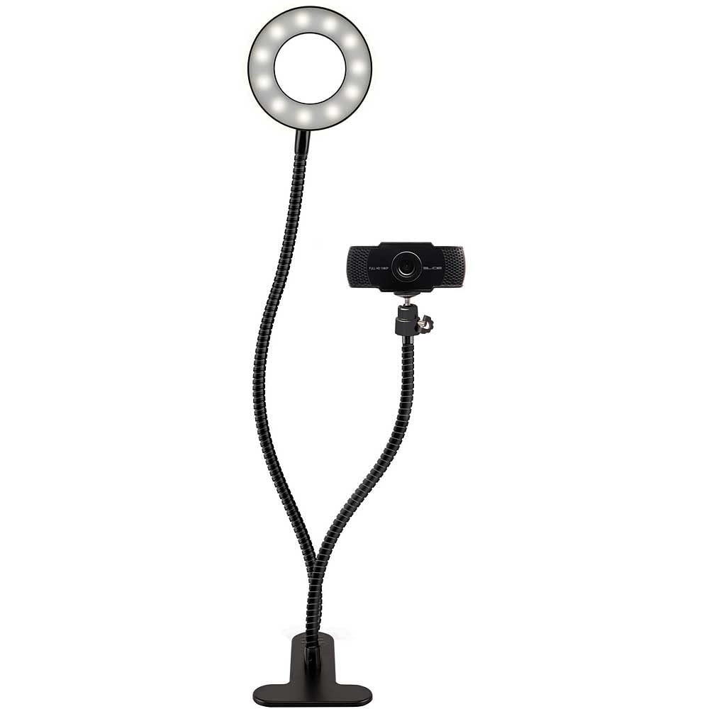 Slide 1080P HD Webcam Ring Light Stand Vlogging Kit