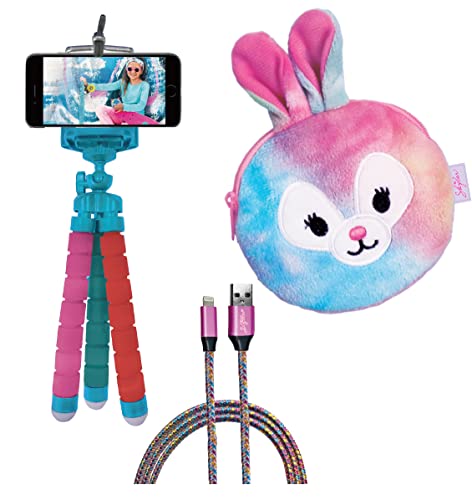 Skylar 3 PC Gift Set Bundle Smartphone Accessory Kit Kids Rabbit Pouch