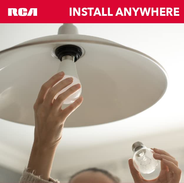 RCA Smart Light Bulbs, WiFi LED, Dimmable, 800 Lumens, 10W, Compatible with Alexa and Google, 2700K Soft White, 1-Pack