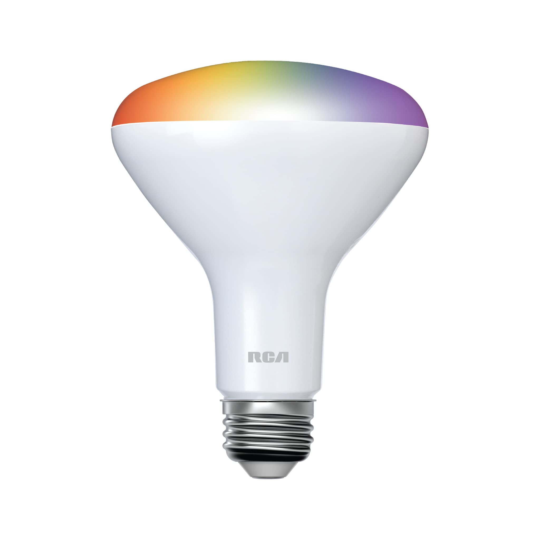 RCA WiFi LED Smart Light Bulb, Indoor Flood Light, 9W, 60W Equiv, Multicolor & White, BR30, 4-Pack