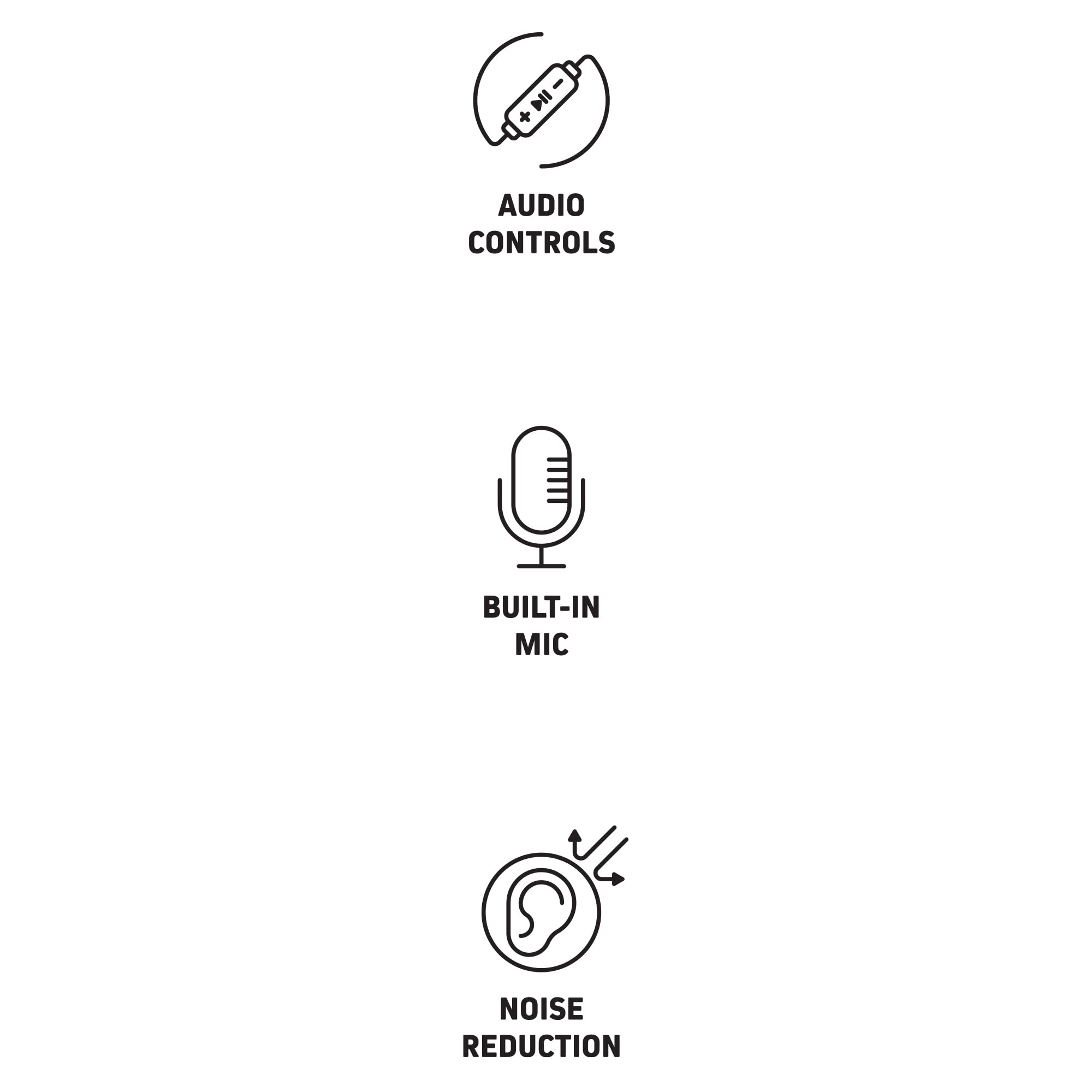 Chargeworx Lightning Earbuds Built-in Mic