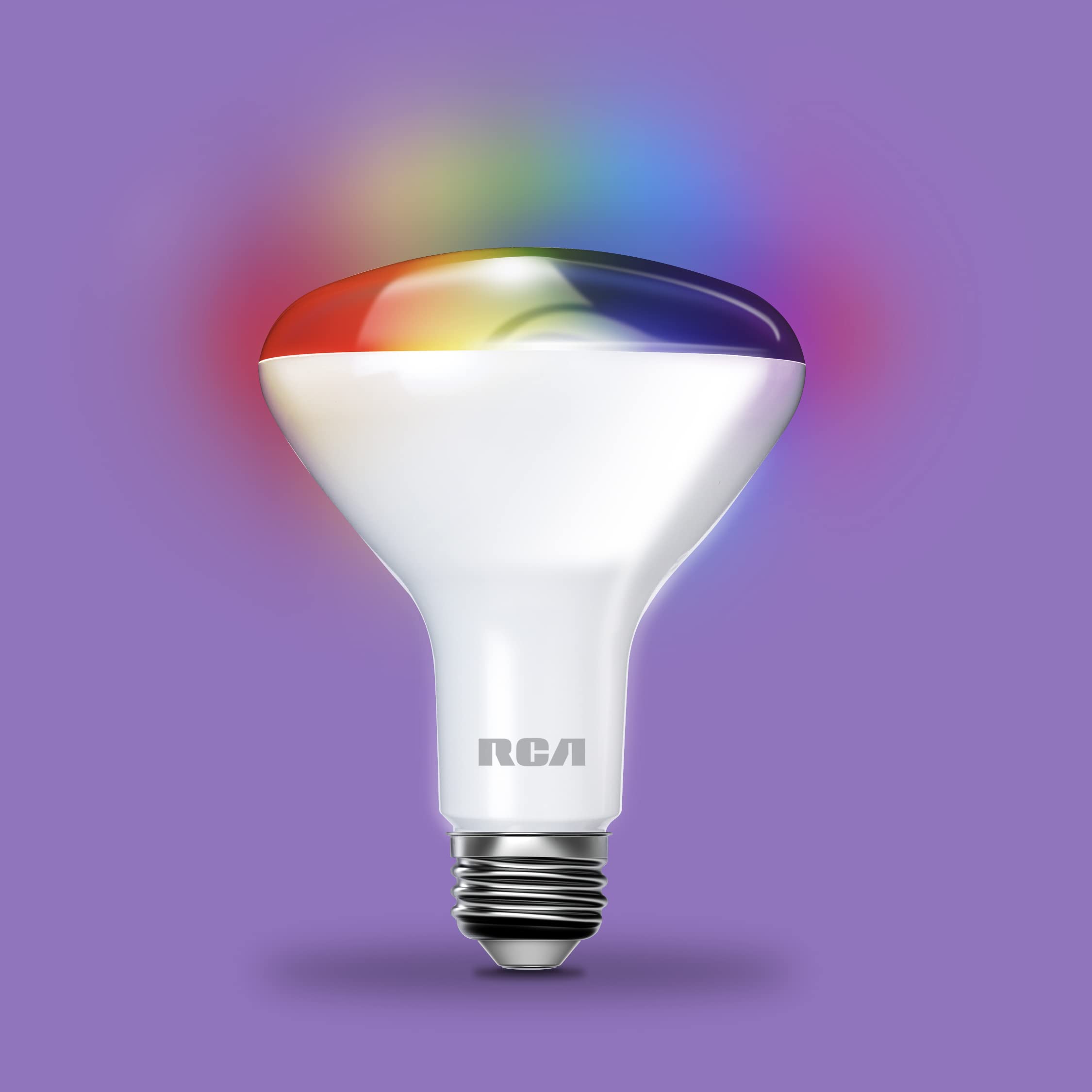 RCA WiFi LED Smart Light Bulb, Indoor Flood Light, 9W, 60W Equiv, Multicolor & White, BR30, 12-Pack