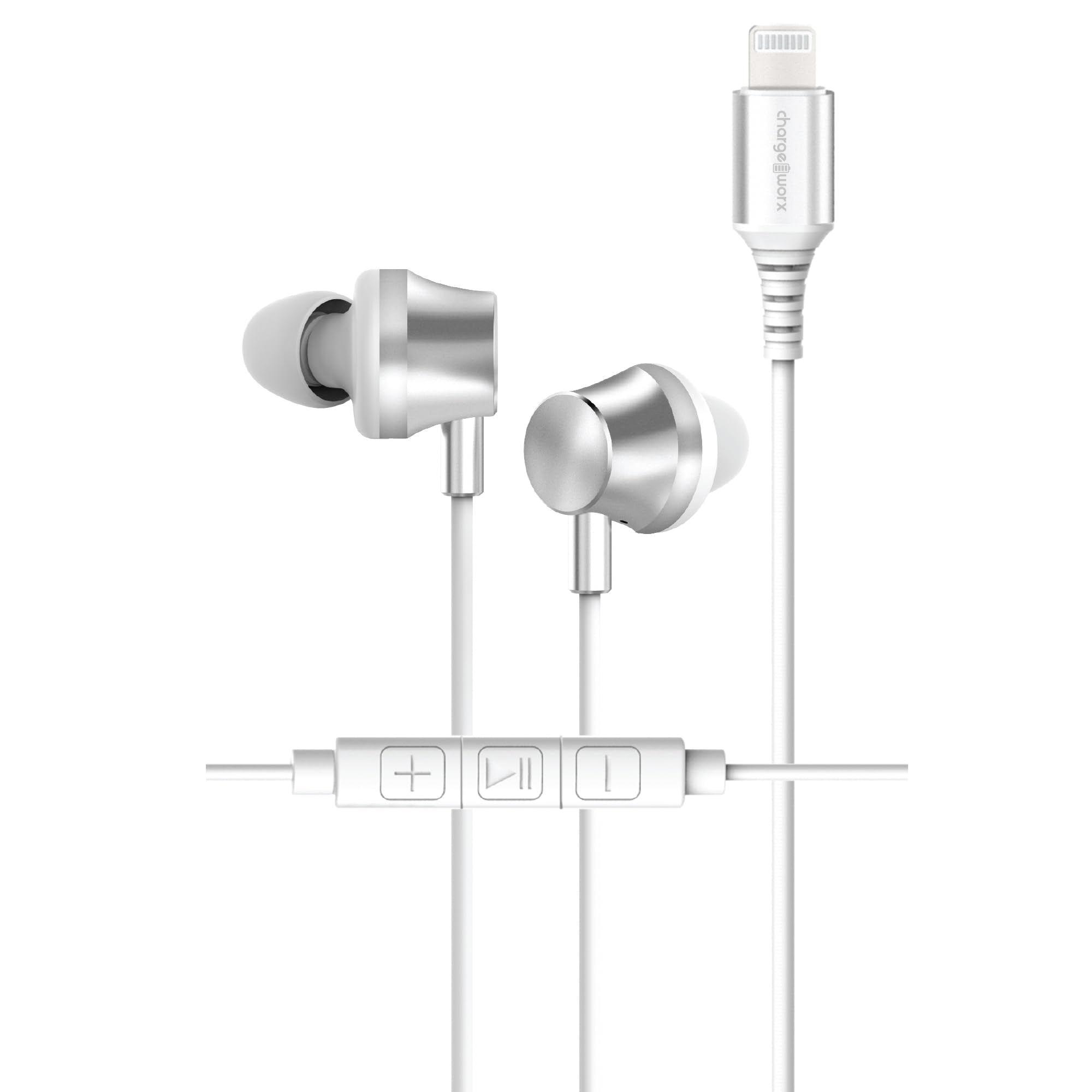Chargeworx Lightning Earbuds Built-in Mic