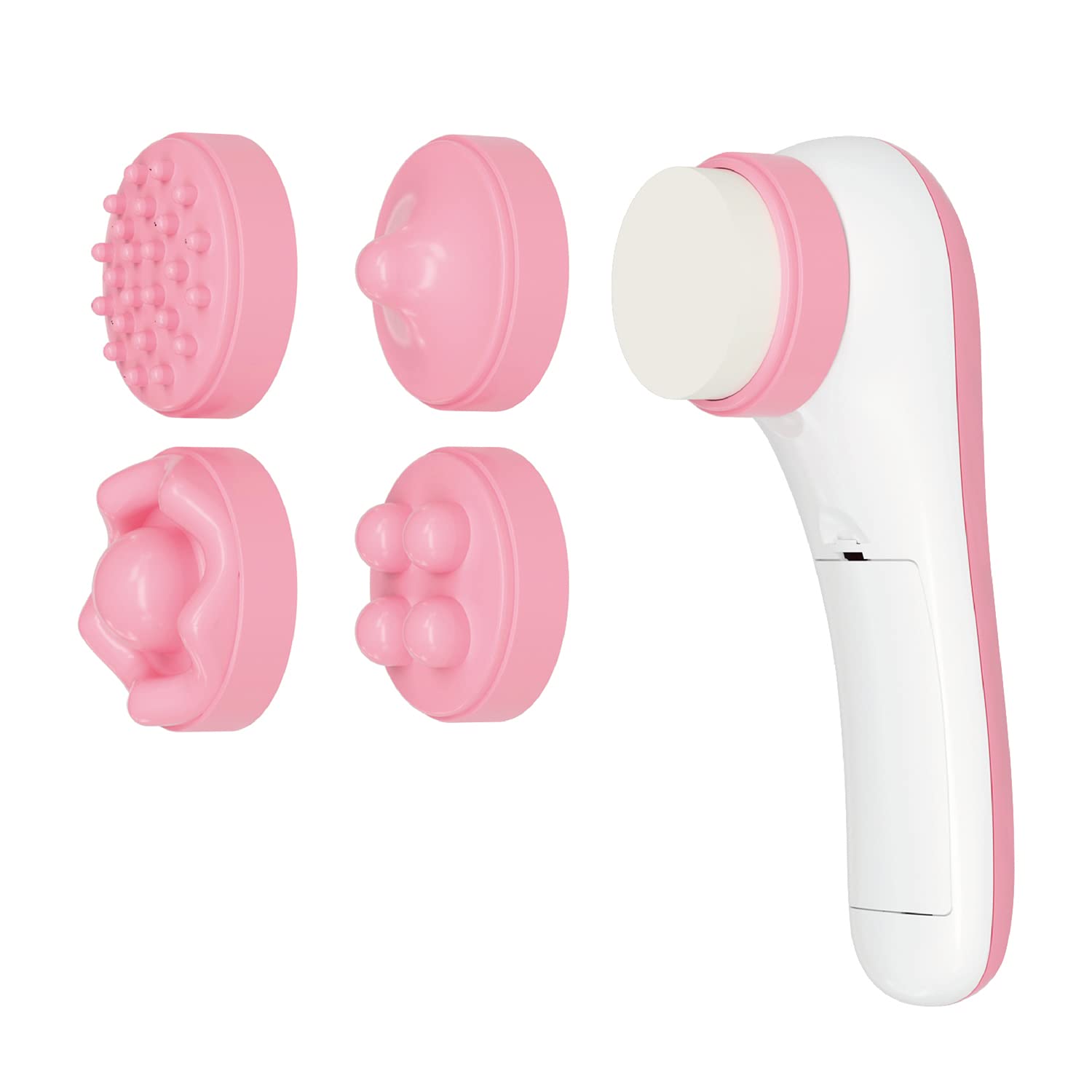 Bella Ciao 6-Piece Cordless Facial Massage Exfoliating Set for Women (Pink)