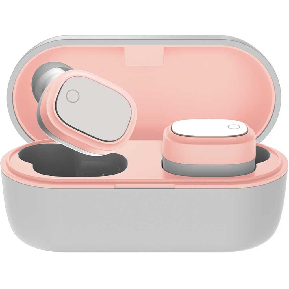 Coby True Wireless Earbuds 15-HR Battery Playback Controls Pink