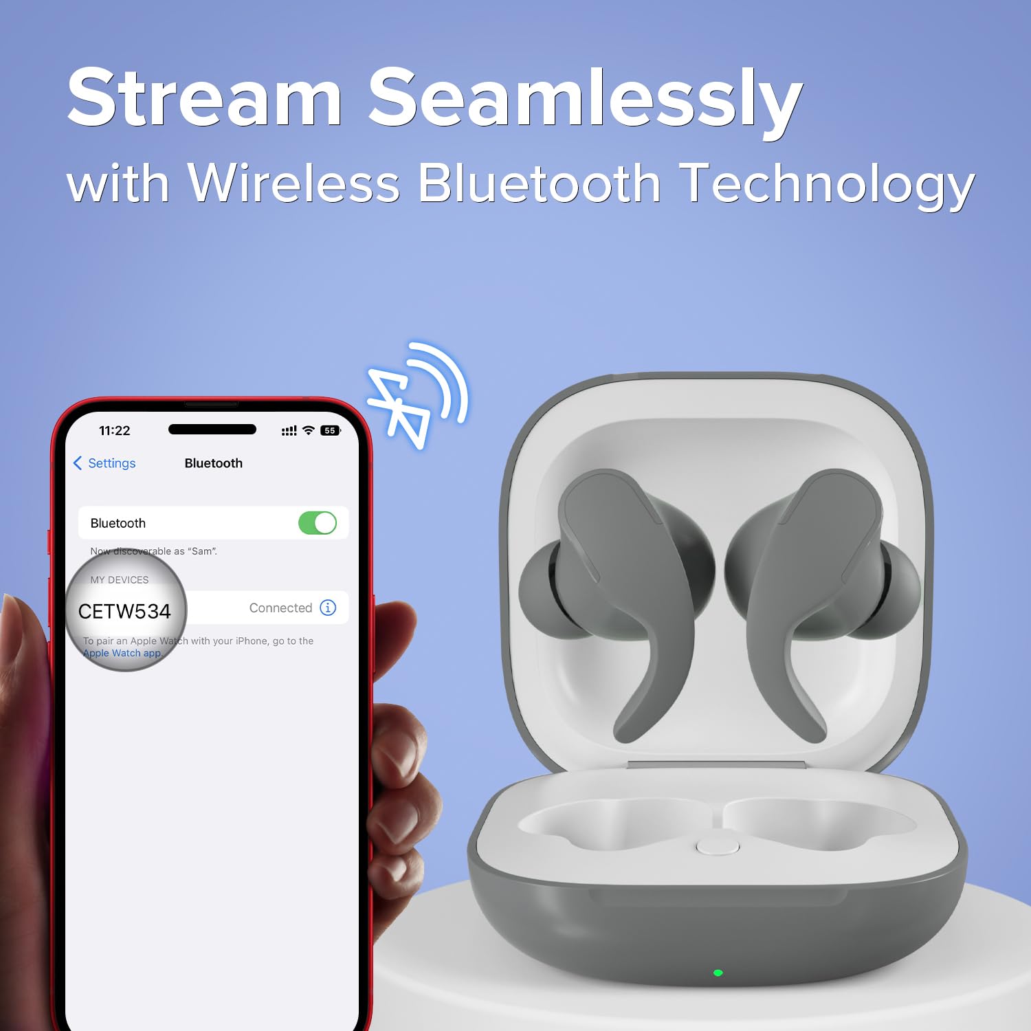 Coby Mini Sports True Wireless Earbuds with Secure Tips