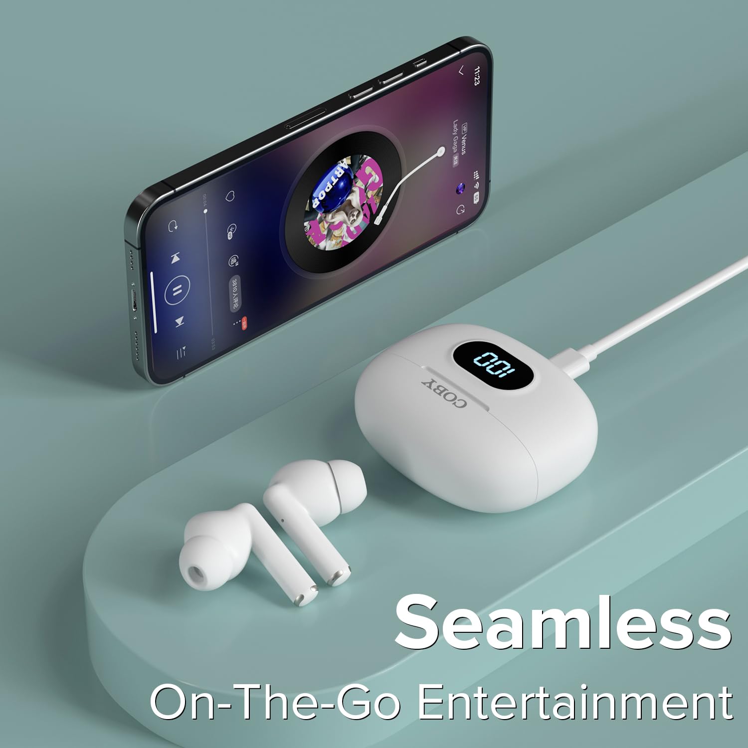 Coby Sweat-Resistant Wireless Earbuds